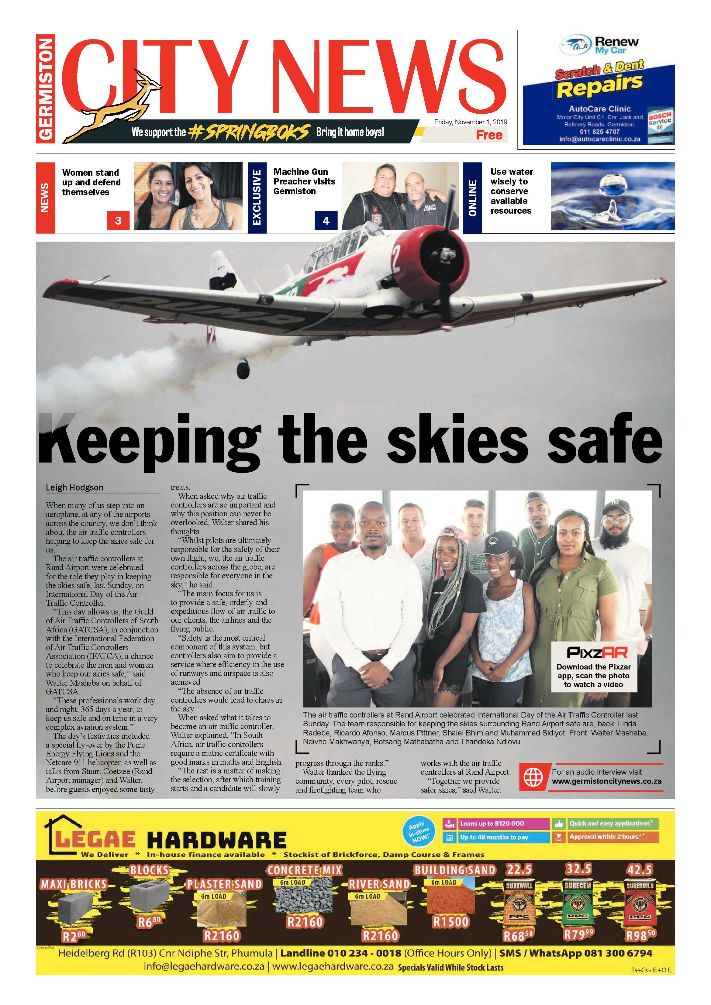 Germiston City News 30 October 2019 page 1