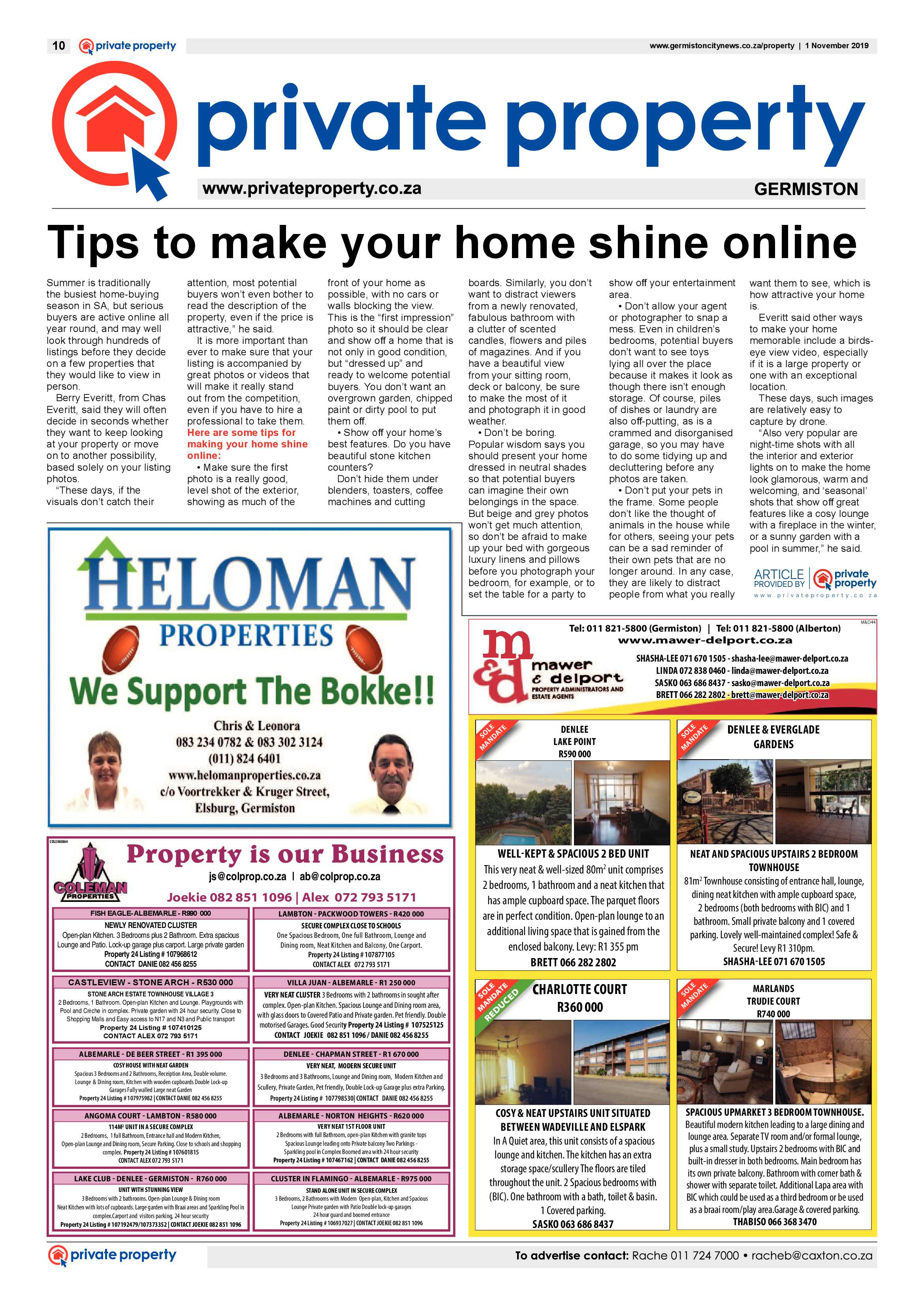 Germiston City News 30 October 2019 page 10