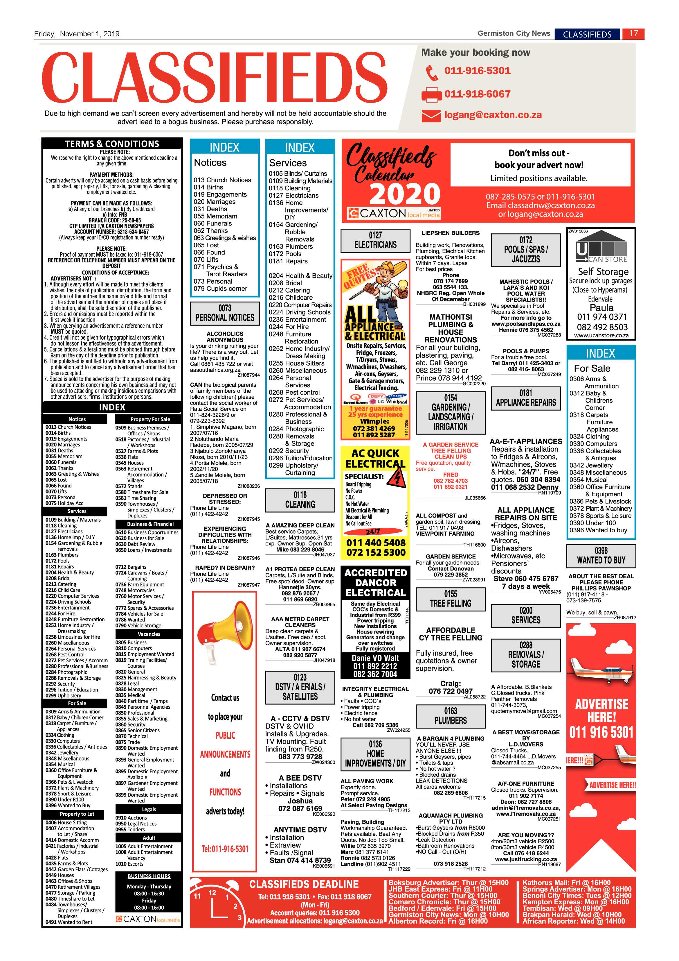 Germiston City News 30 October 2019 page 17