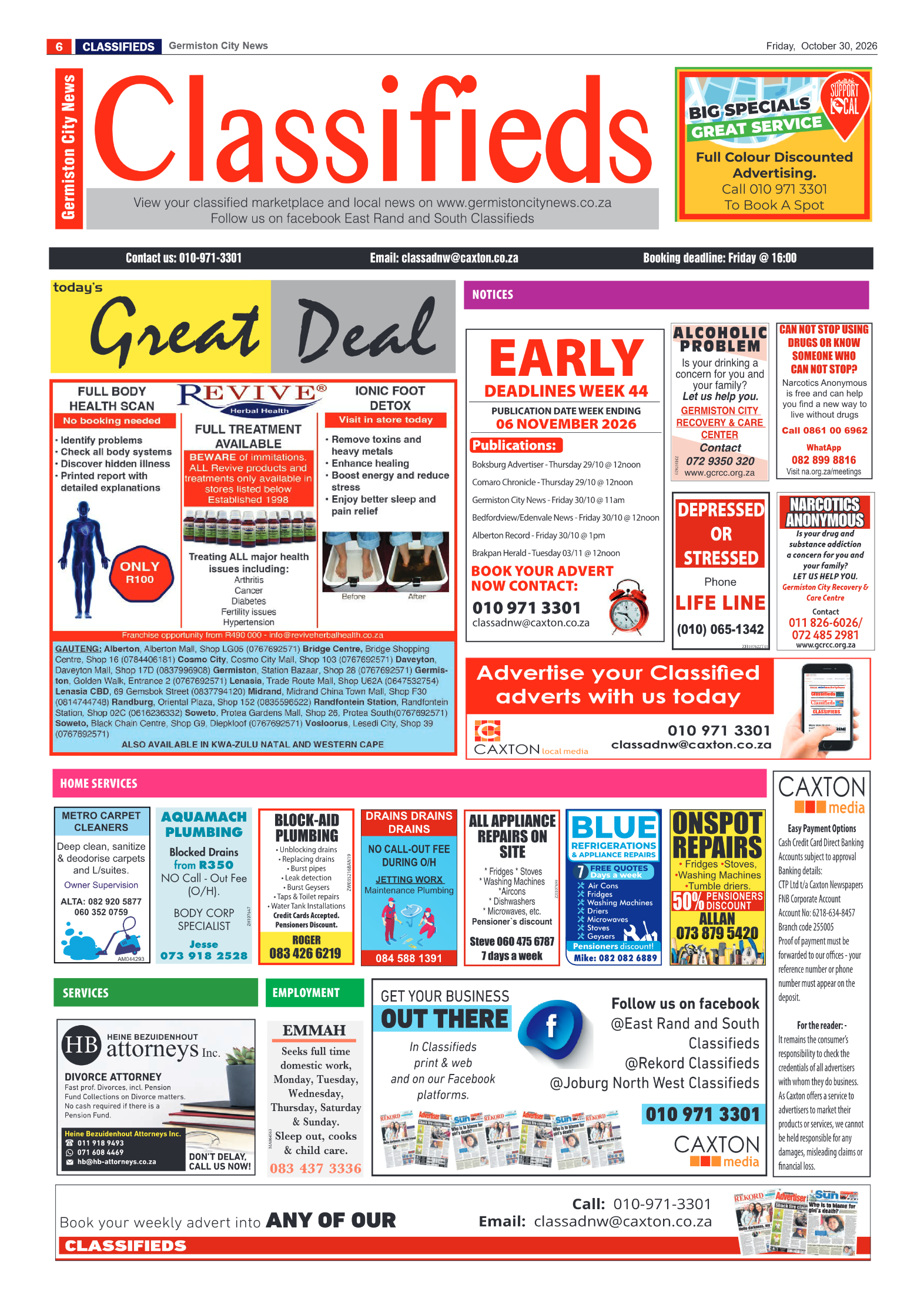 Germiston City News 30 October 2026 page 6