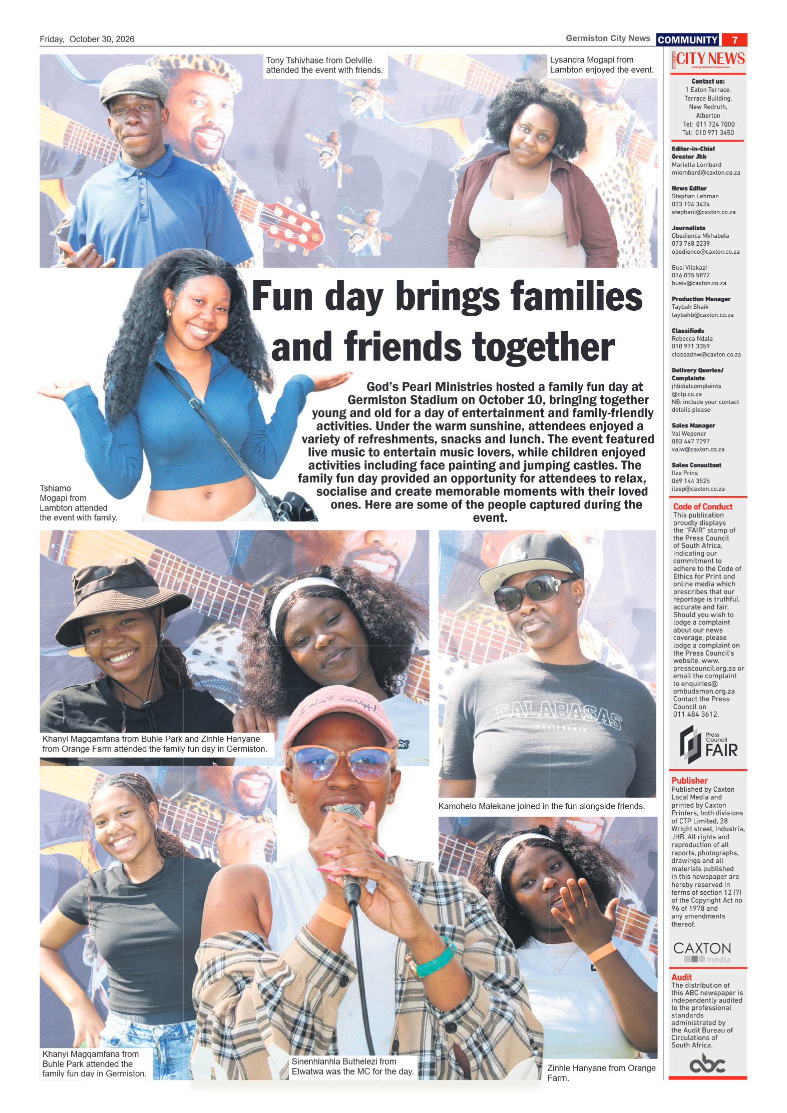 Germiston City News 30 October 2026 page 7