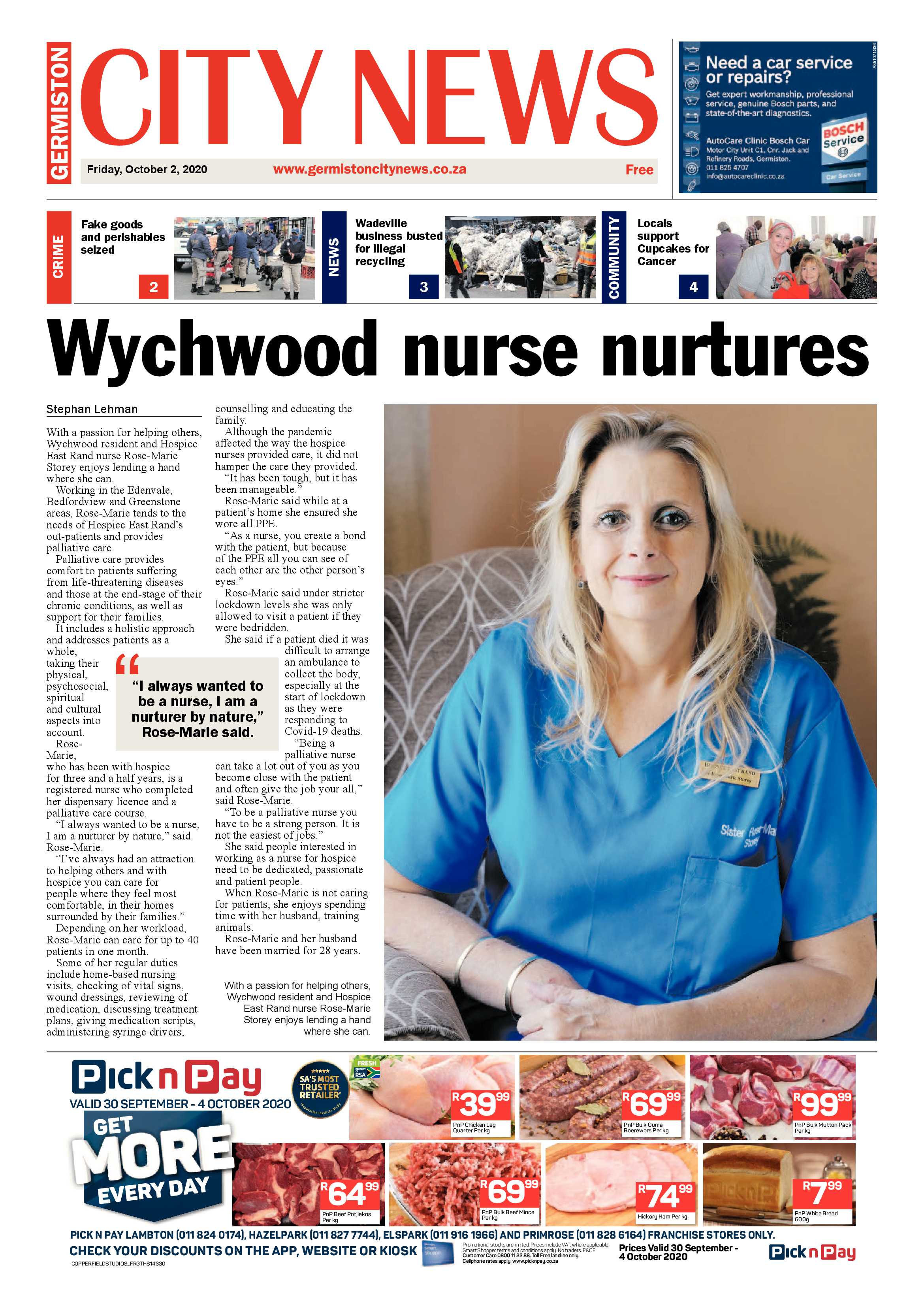 Germiston City News 30 September 2020 page 1