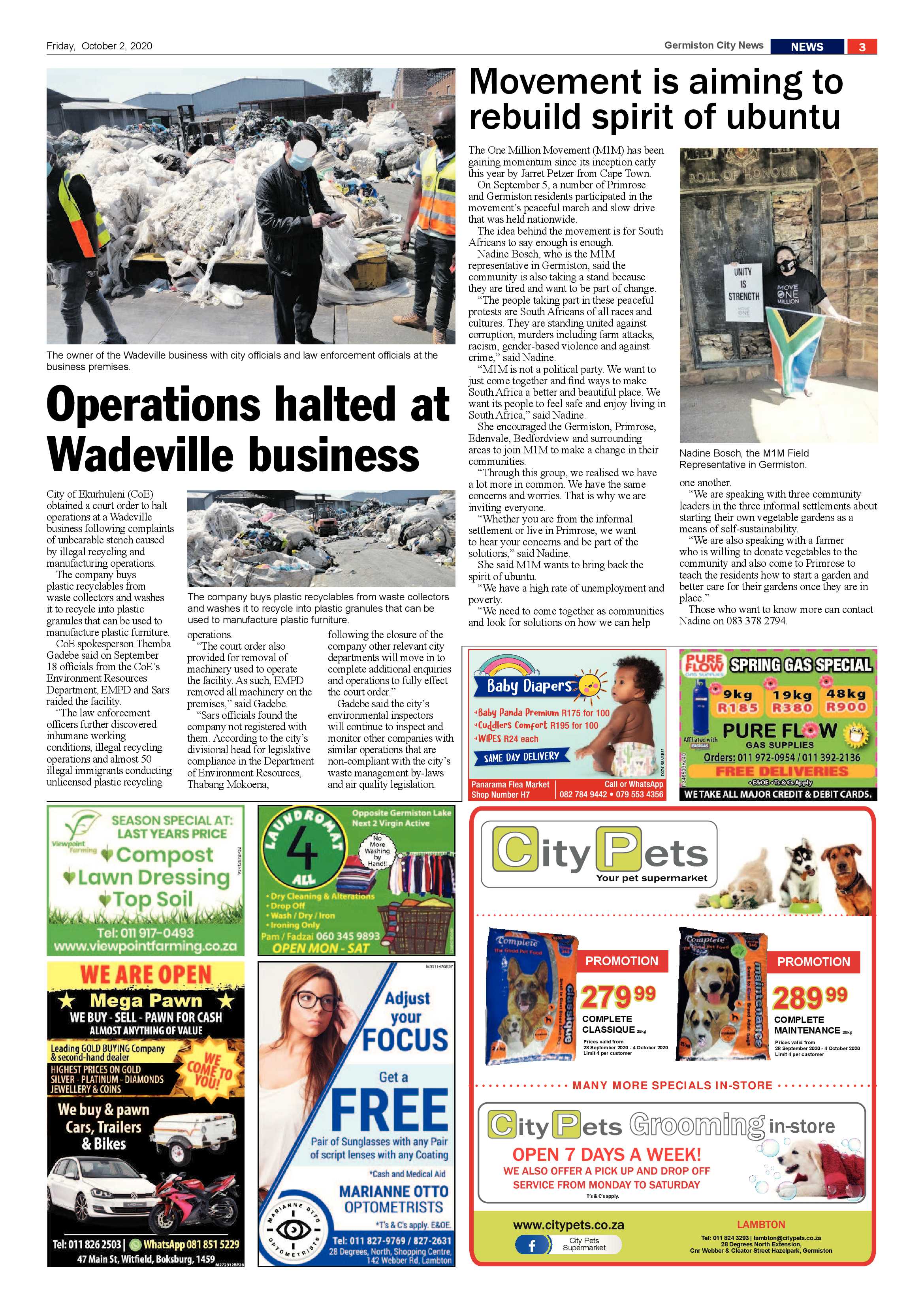 Germiston City News 30 September 2020 page 3