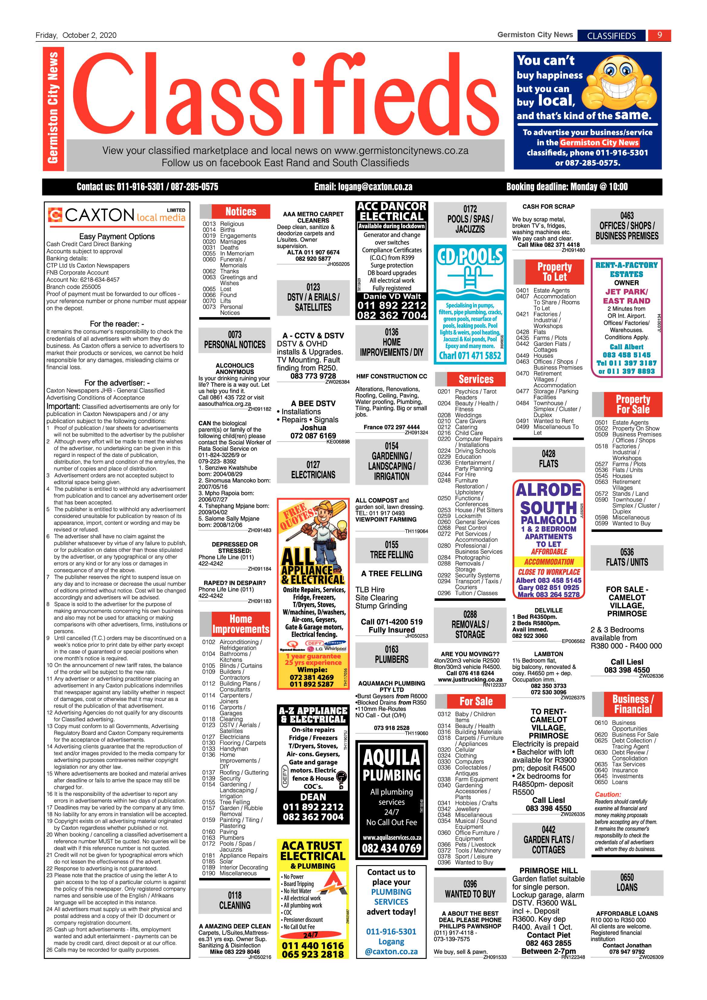 Germiston City News 30 September 2020 page 9