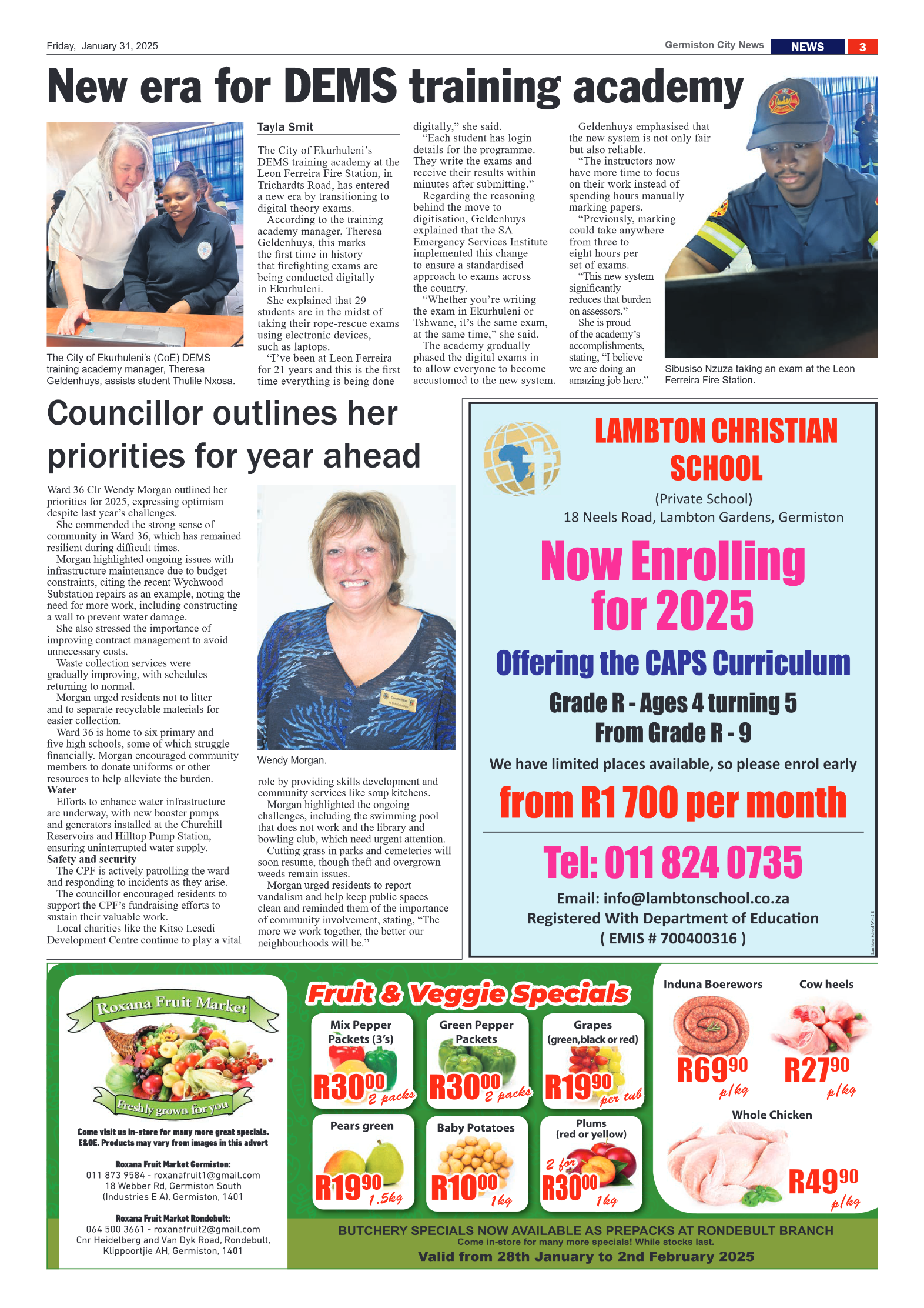 Germiston City News 31 January 2025 page 3