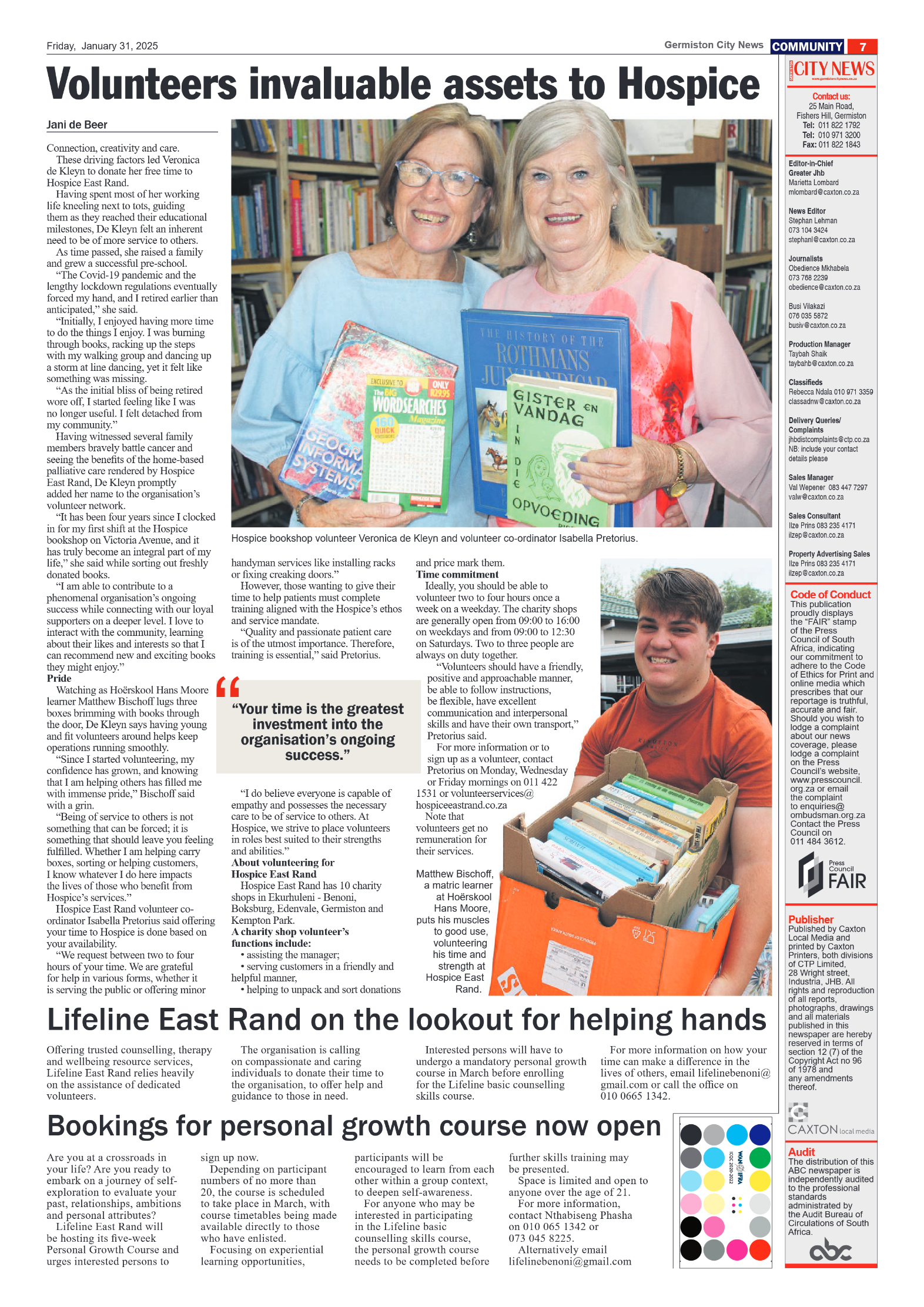Germiston City News 31 January 2025 page 7