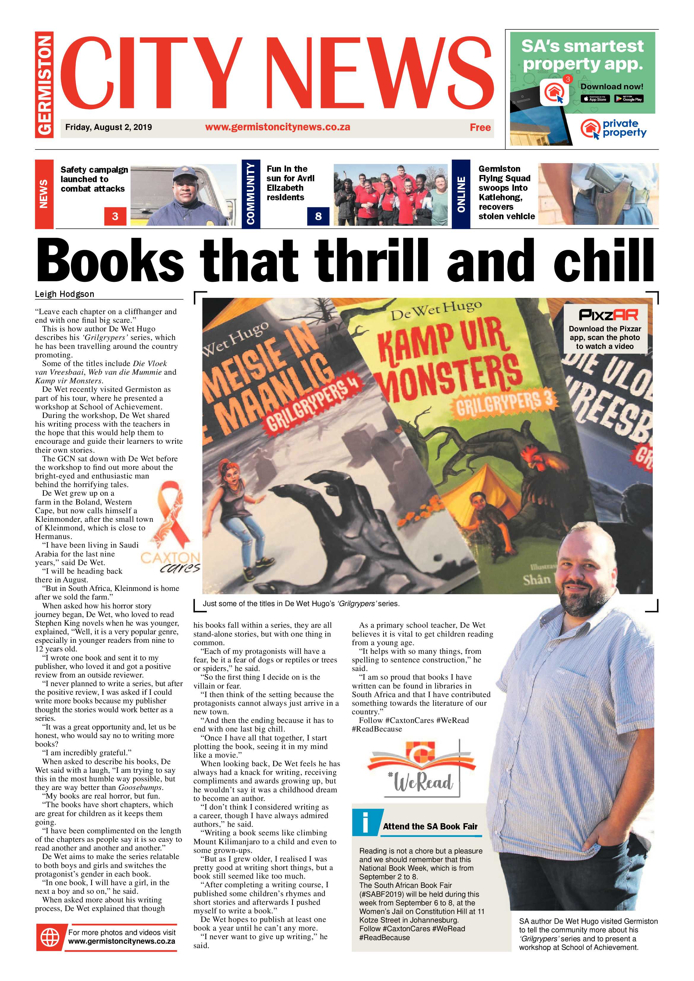 Germiston City News 31 July 2019 page 1