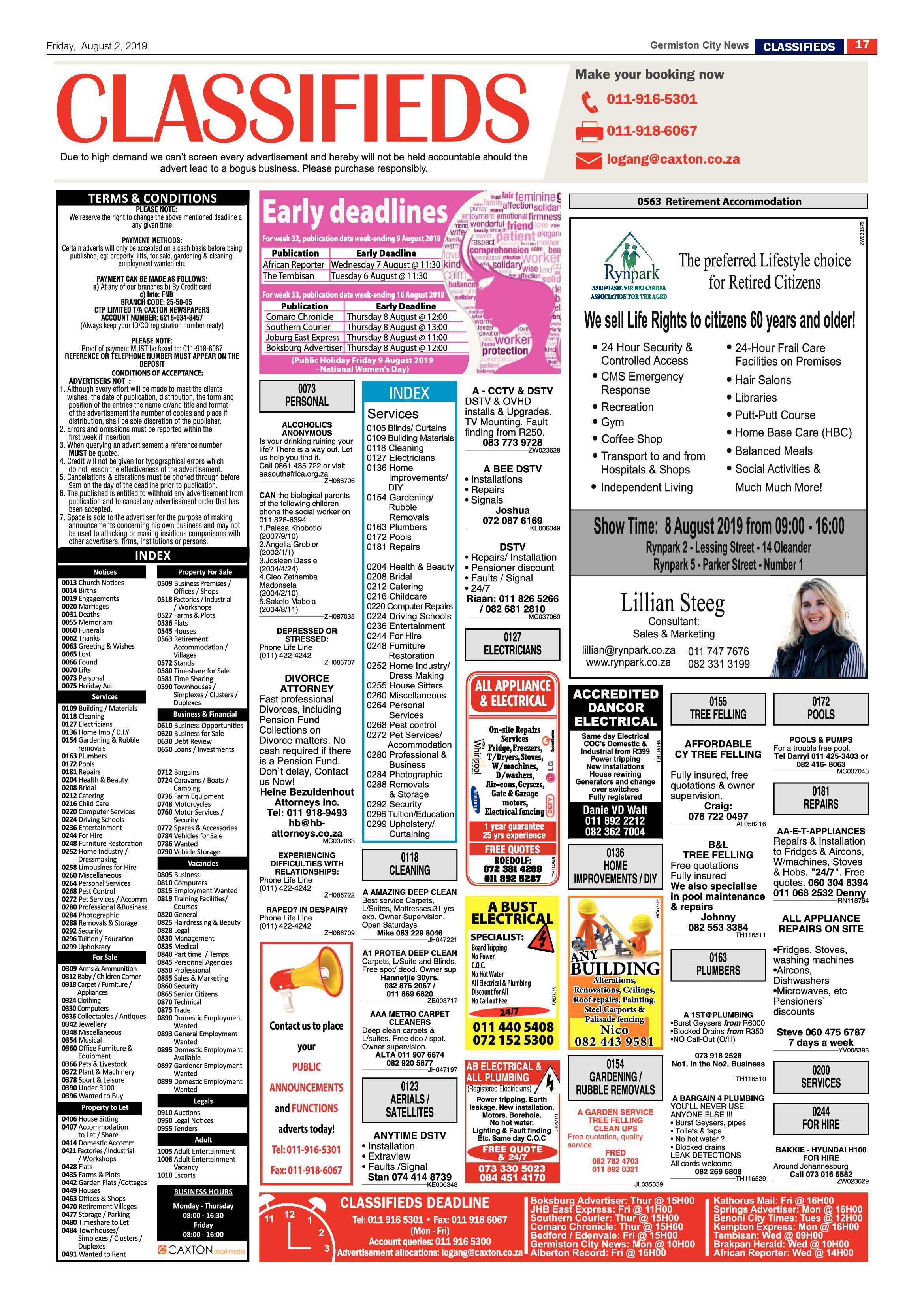 Germiston City News 31 July 2019 page 17