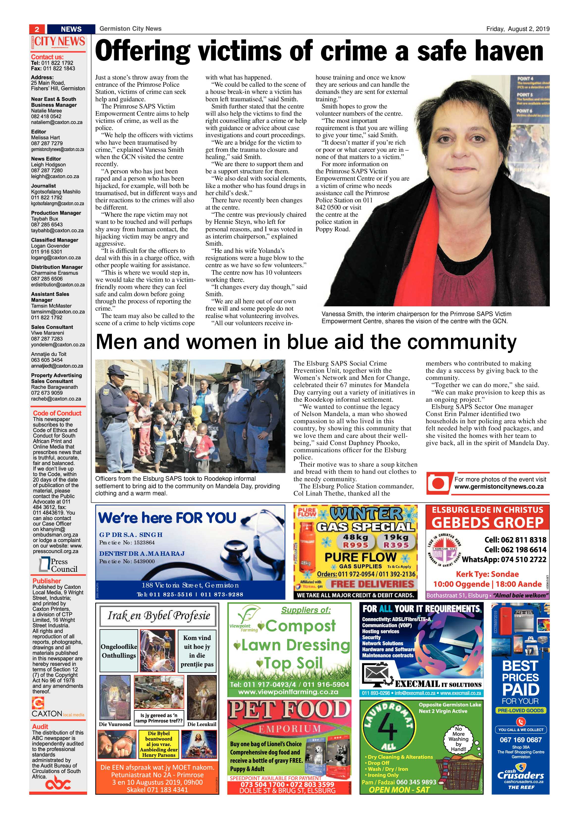 Germiston City News 31 July 2019 page 2