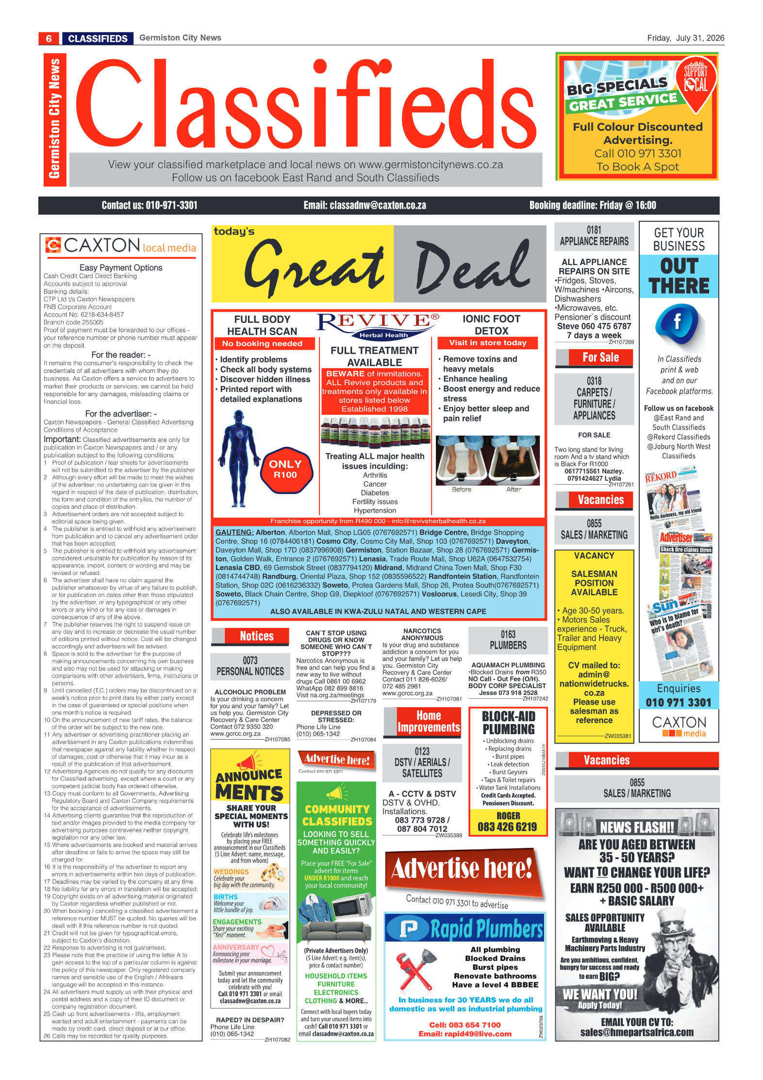 Germiston City News 31 July 2026 page 6