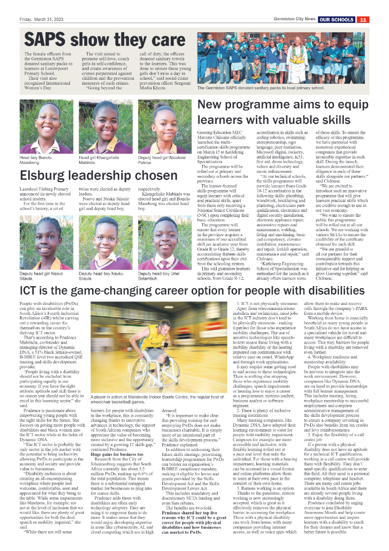 Germiston City News 31 March 2023 page 11