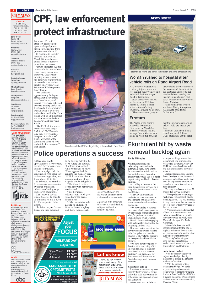 Germiston City News 31 March 2023 page 2