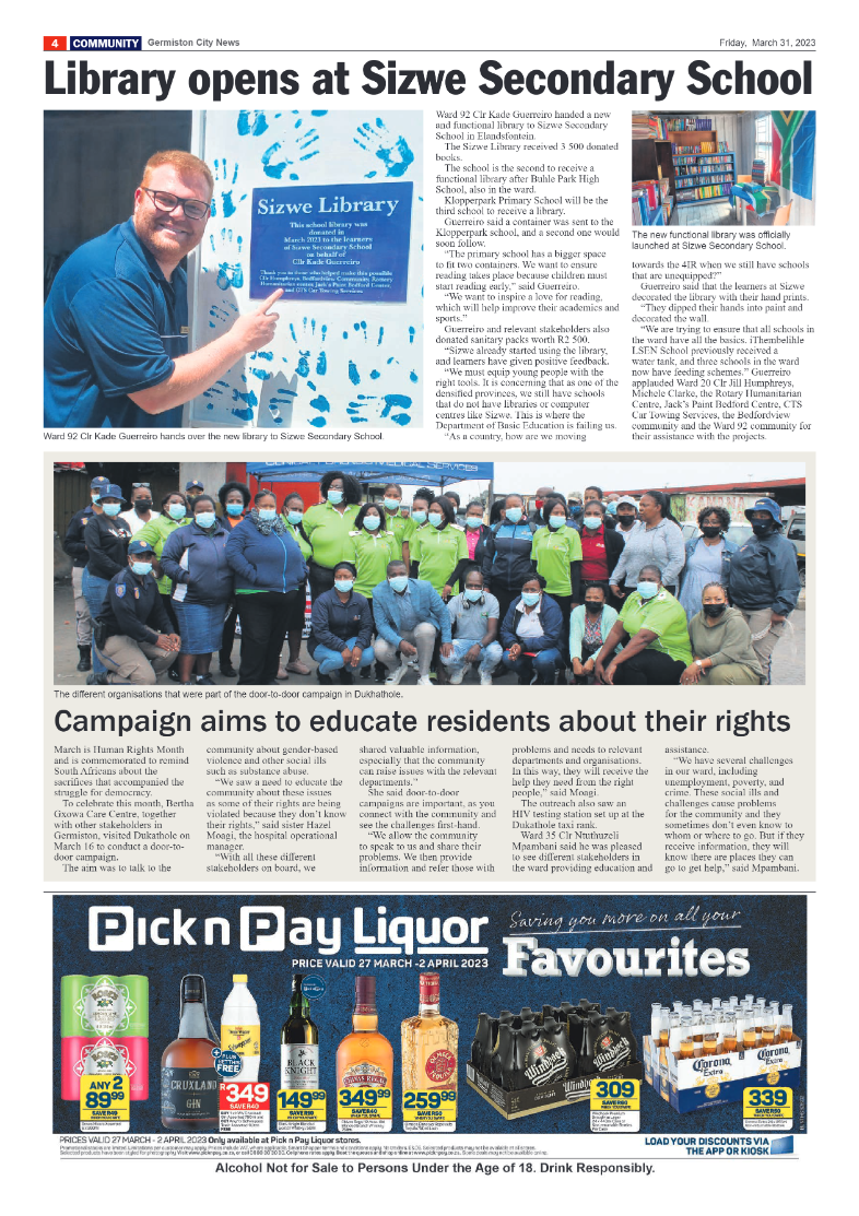 Germiston City News 31 March 2023 page 4