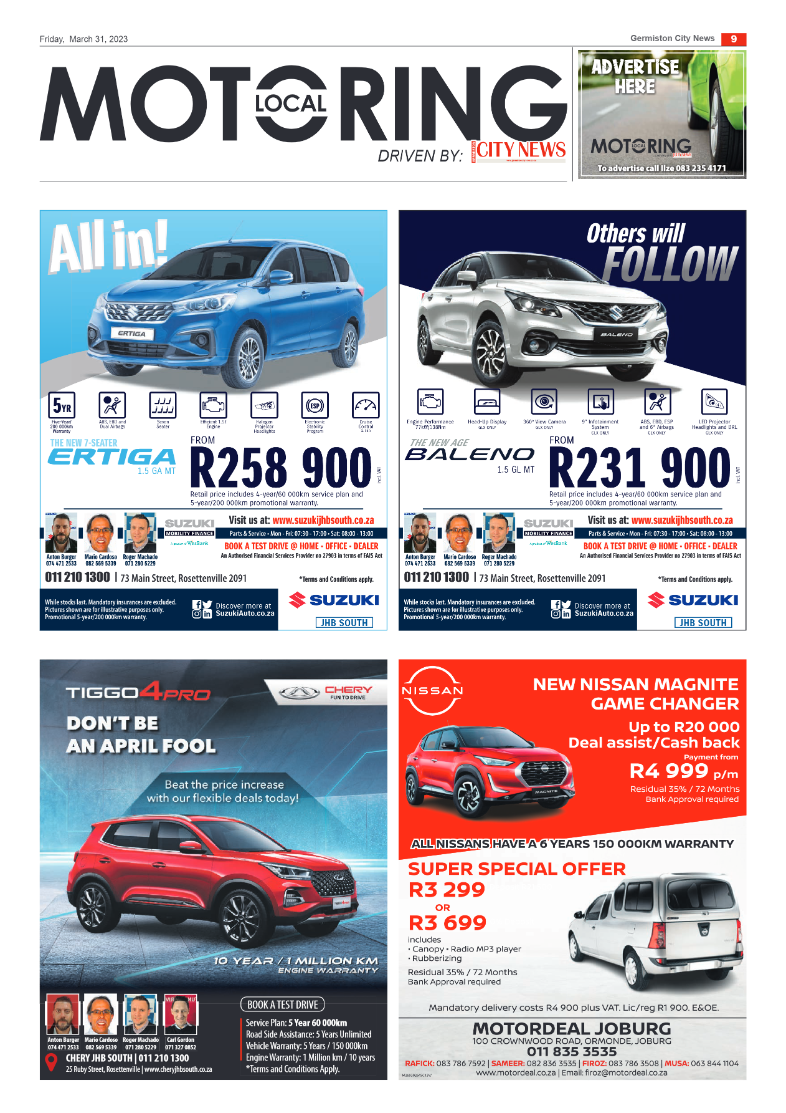 Germiston City News 31 March 2023 page 9