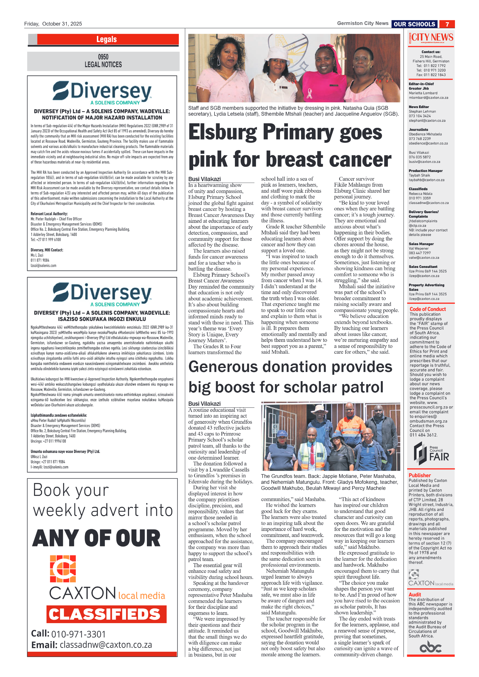 Germiston City News 31 October 2025 page 7