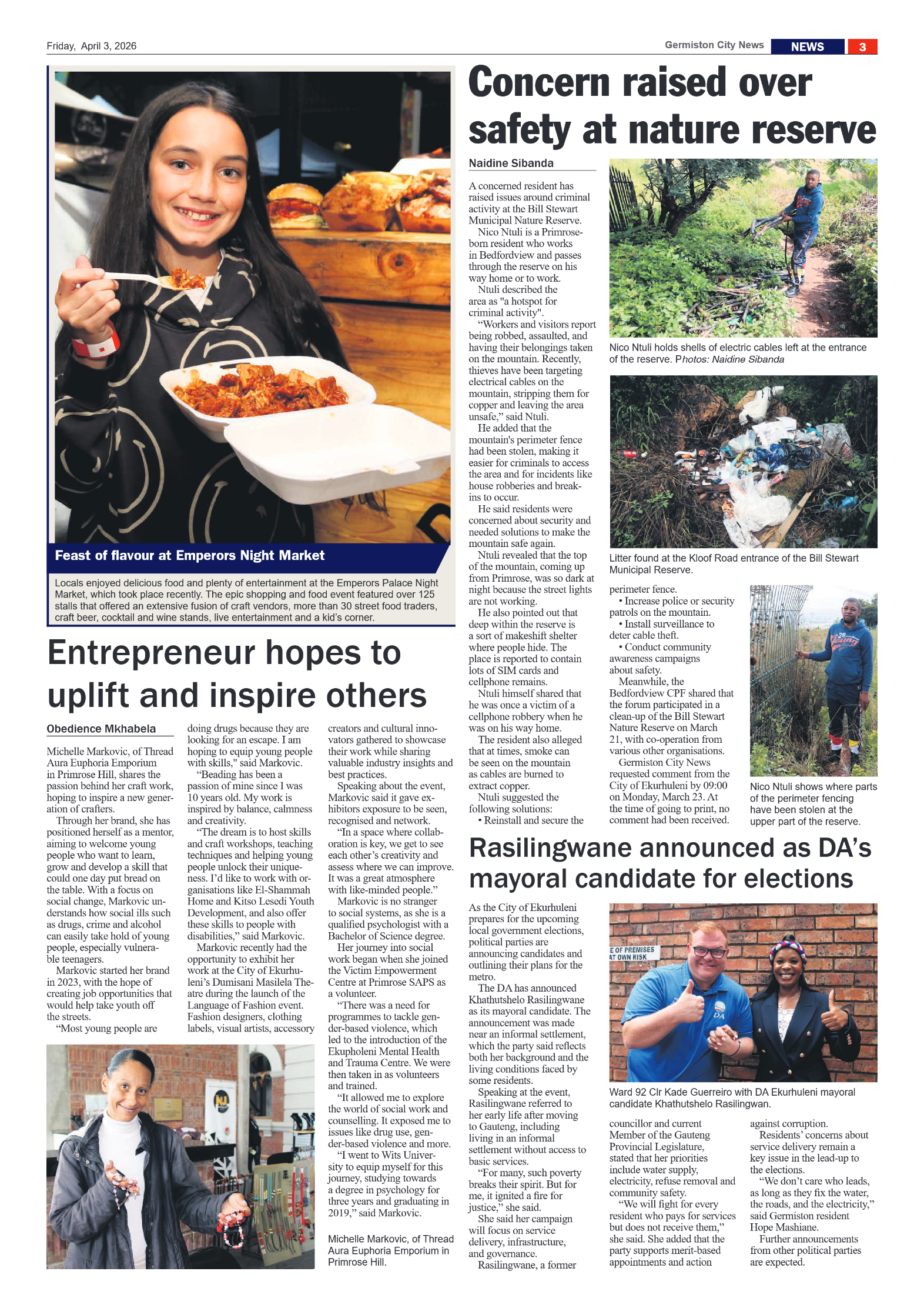 Germiston City News 3 April 2026 page 3