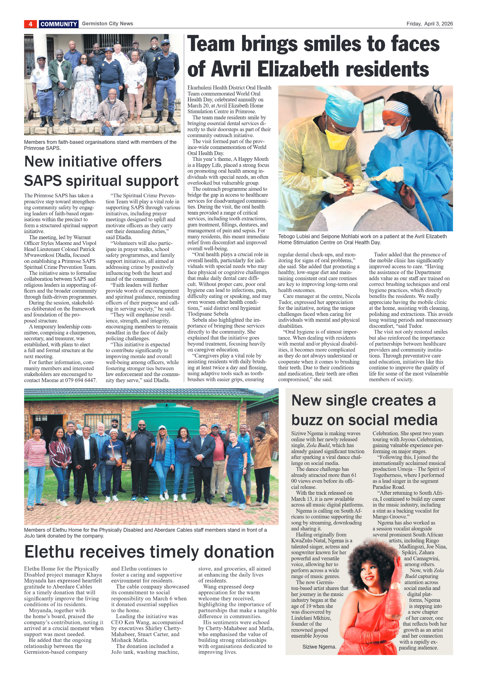 Germiston City News 3 April 2026 page 4