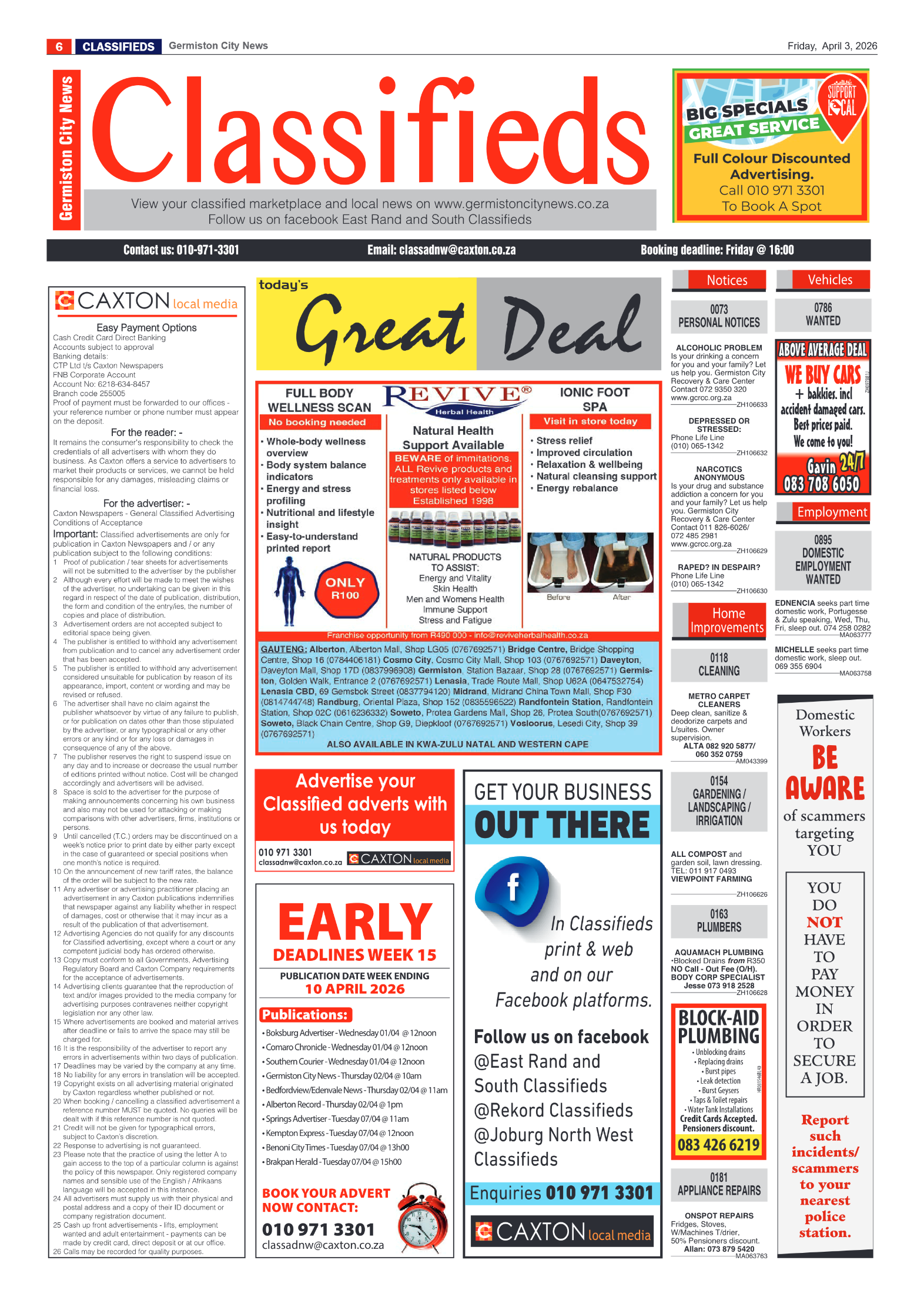 Germiston City News 3 April 2026 page 6