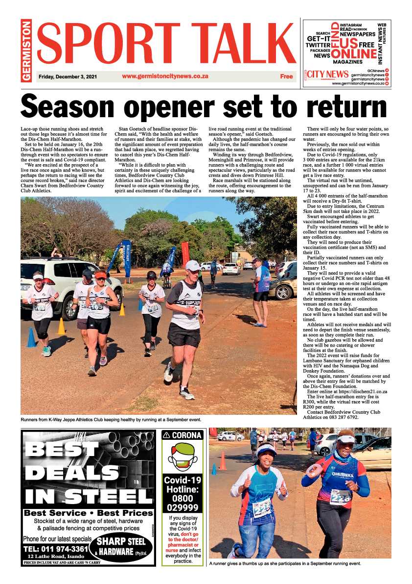 Germiston City News 3 December 2021 page 14