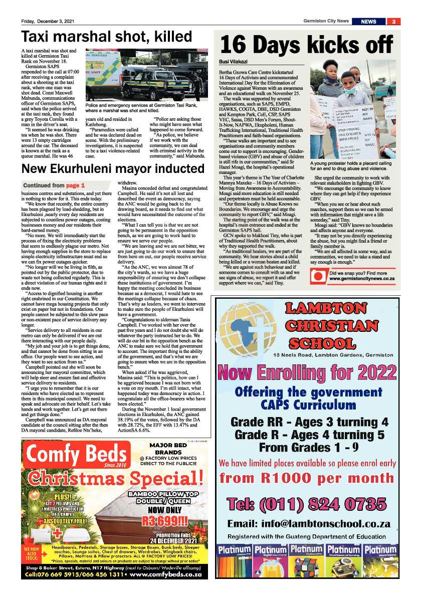 Germiston City News 3 December 2021 page 5