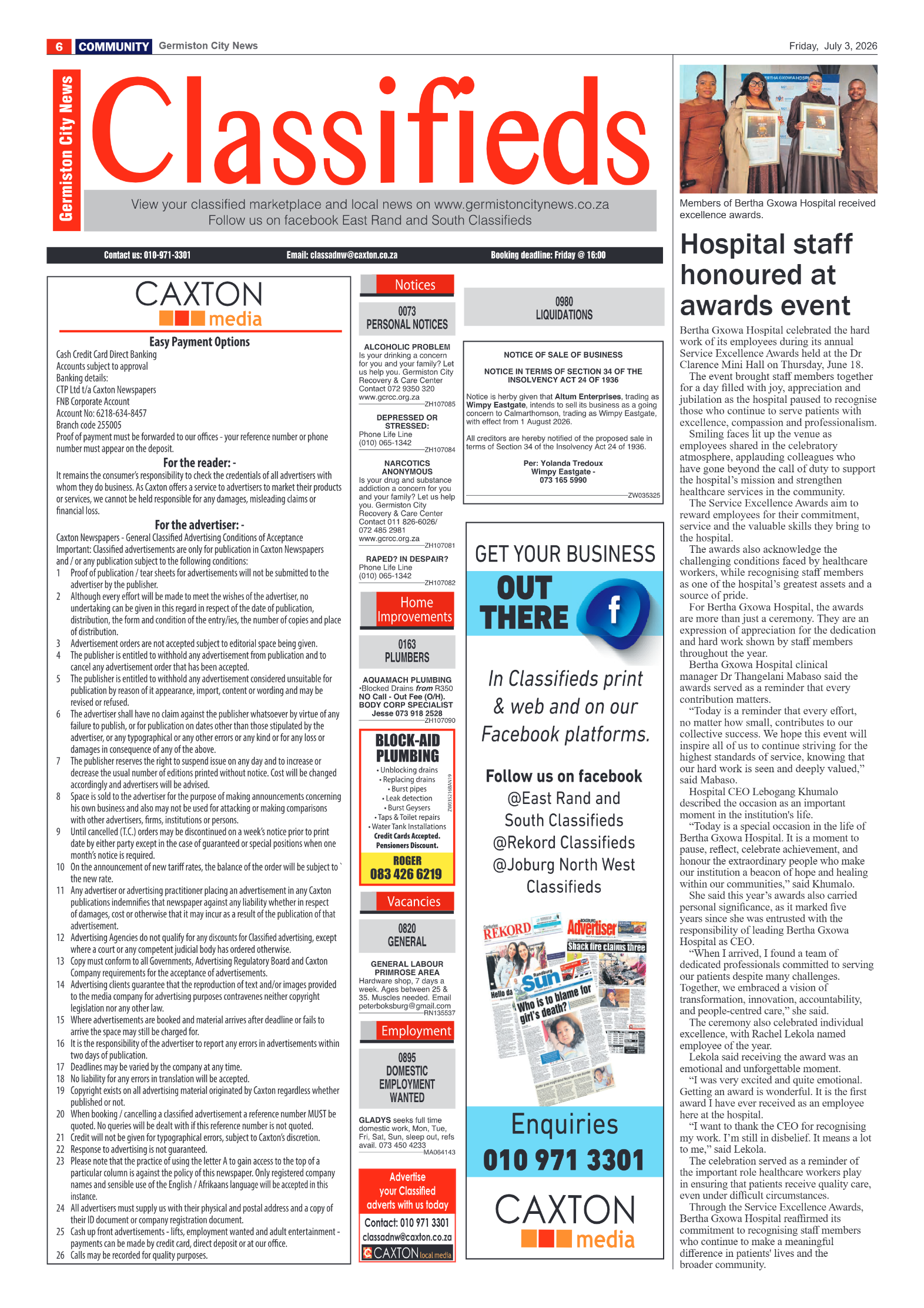 Germiston City News 3 July 2026 page 6