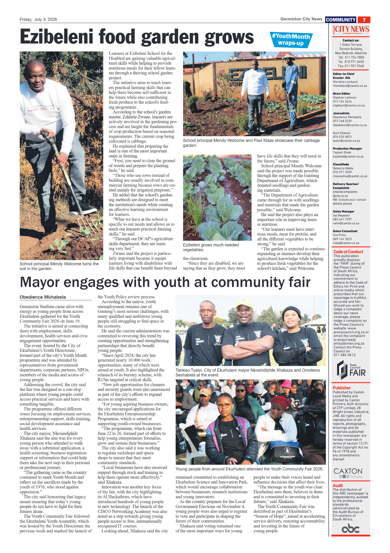Germiston City News 3 July 2026 page 7