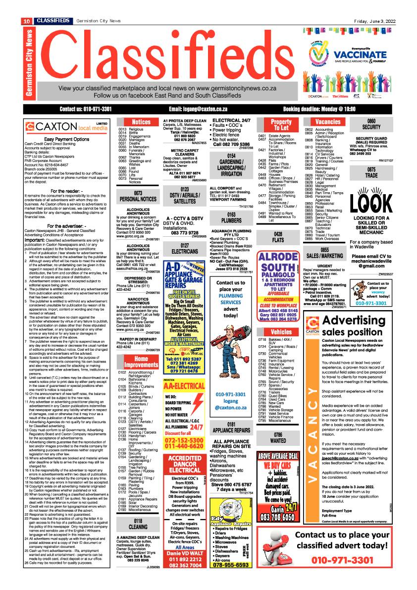 Germiston City News 3 June 2022 page 10