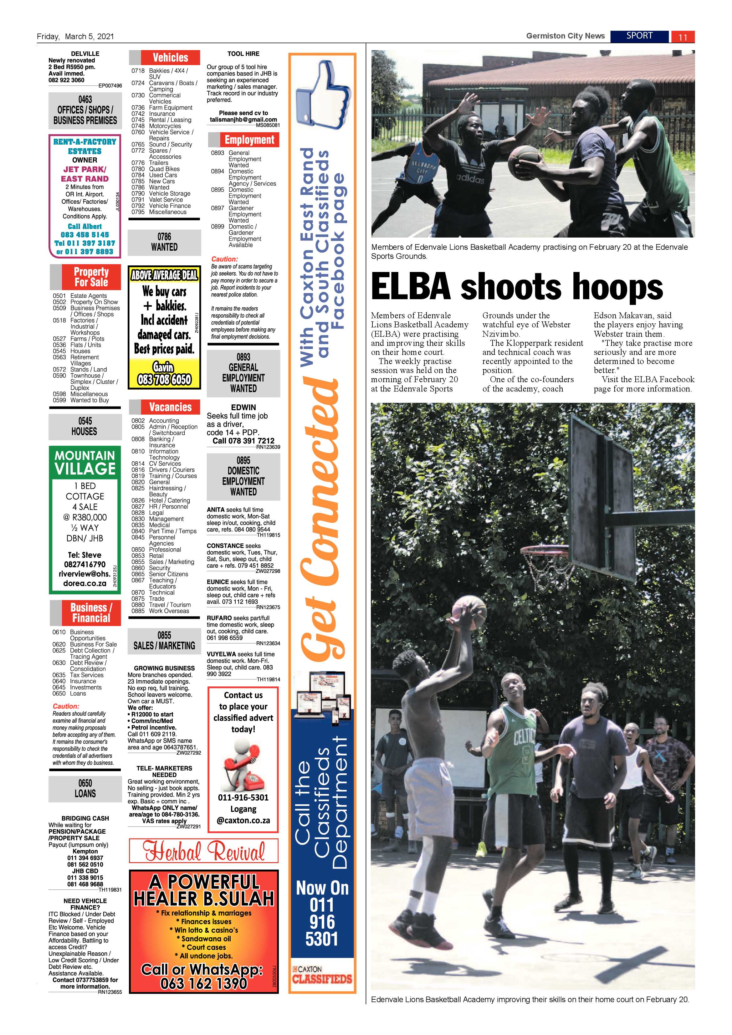 Germiston City News 3 March 2021 page 11