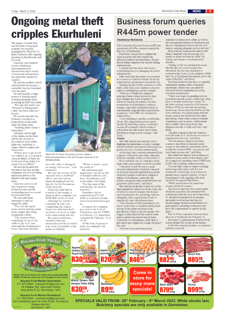 Germiston City News 3 March 2023 page 3