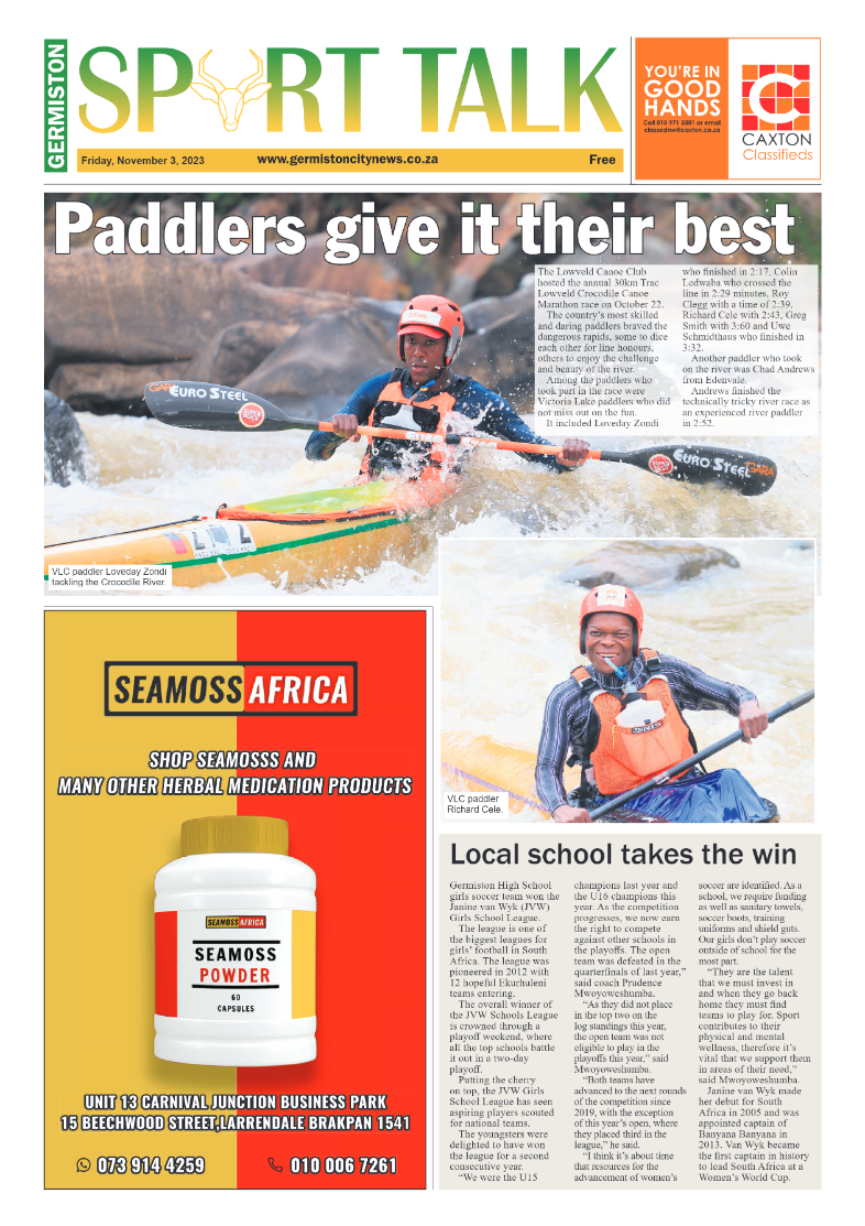 Germiston City News 3 November 2023 page 16