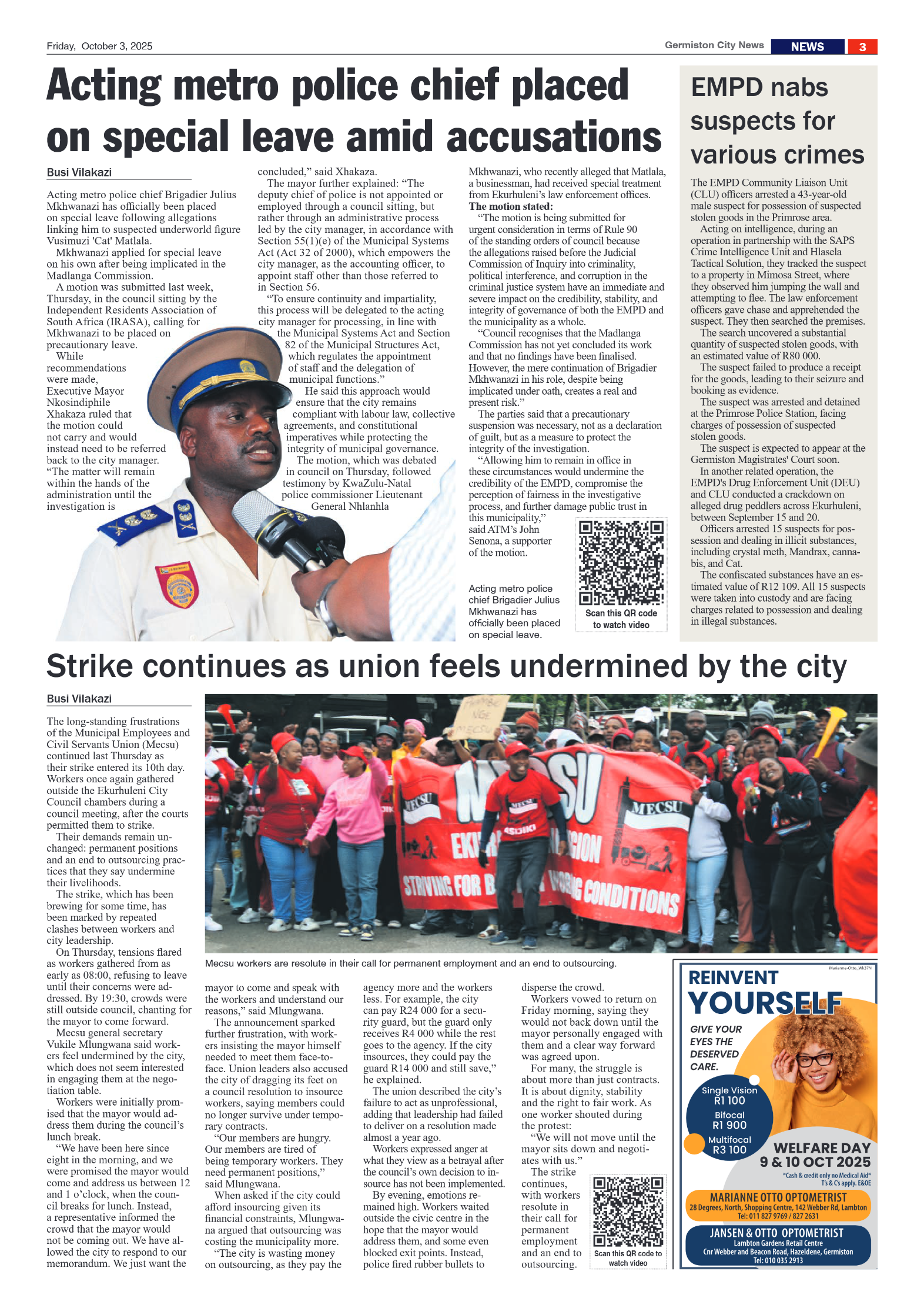 Germiston City News 3 October 2025 page 3