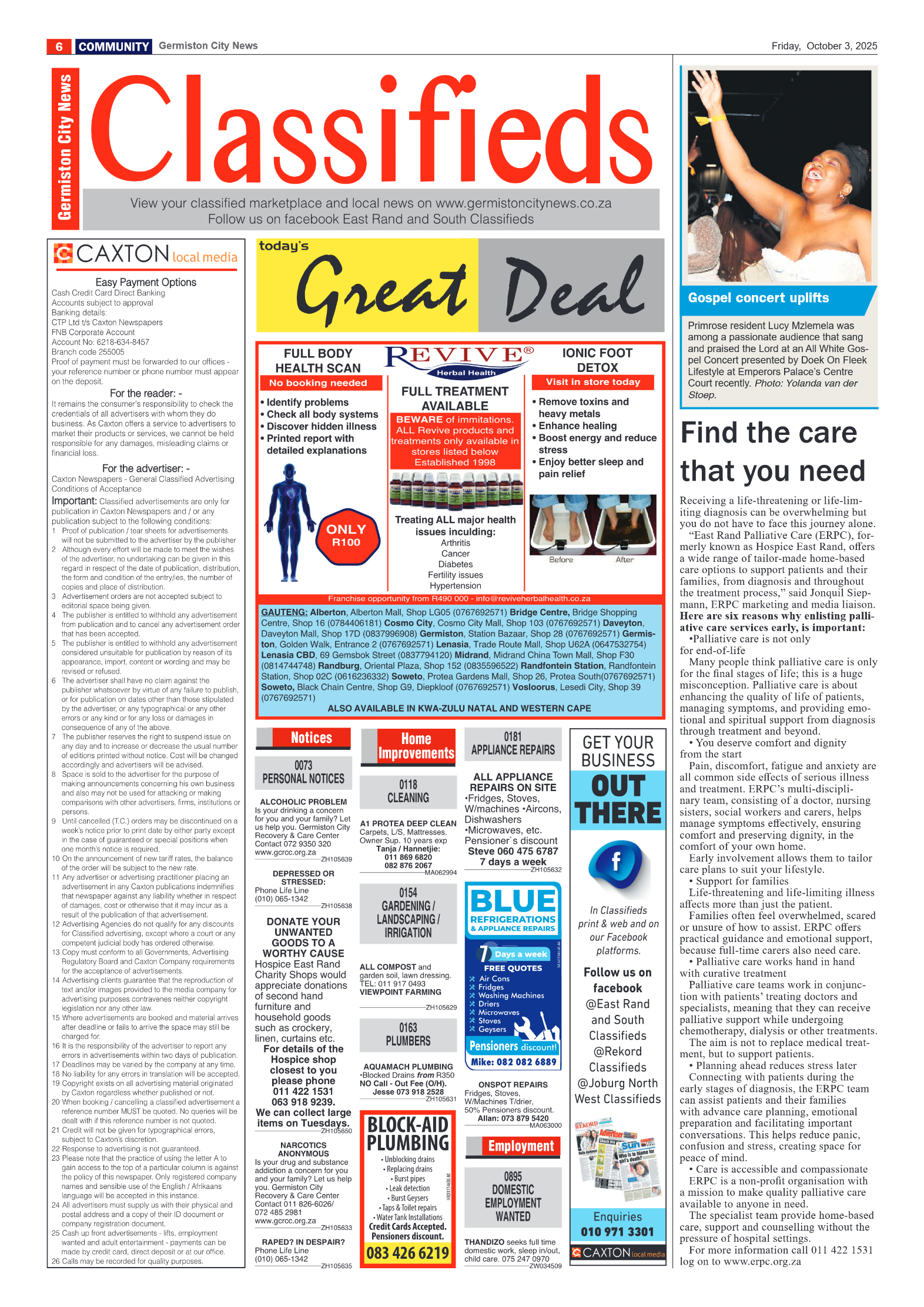 Germiston City News 3 October 2025 page 6