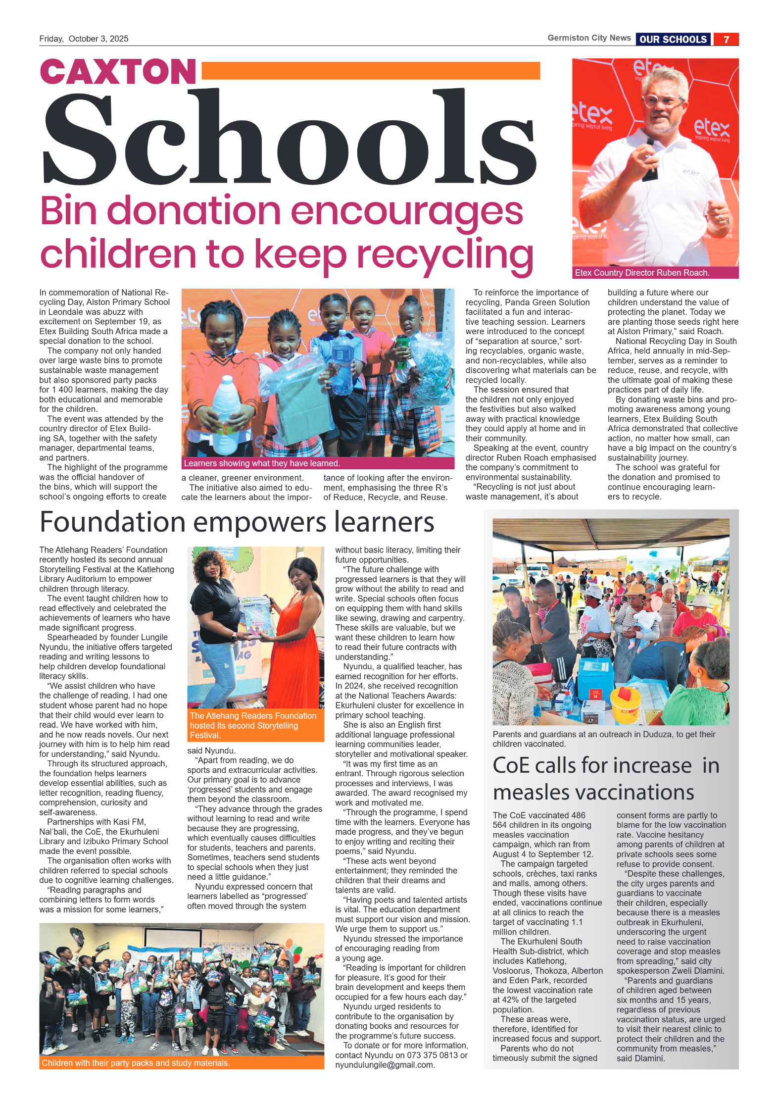 Germiston City News 3 October 2025 page 7