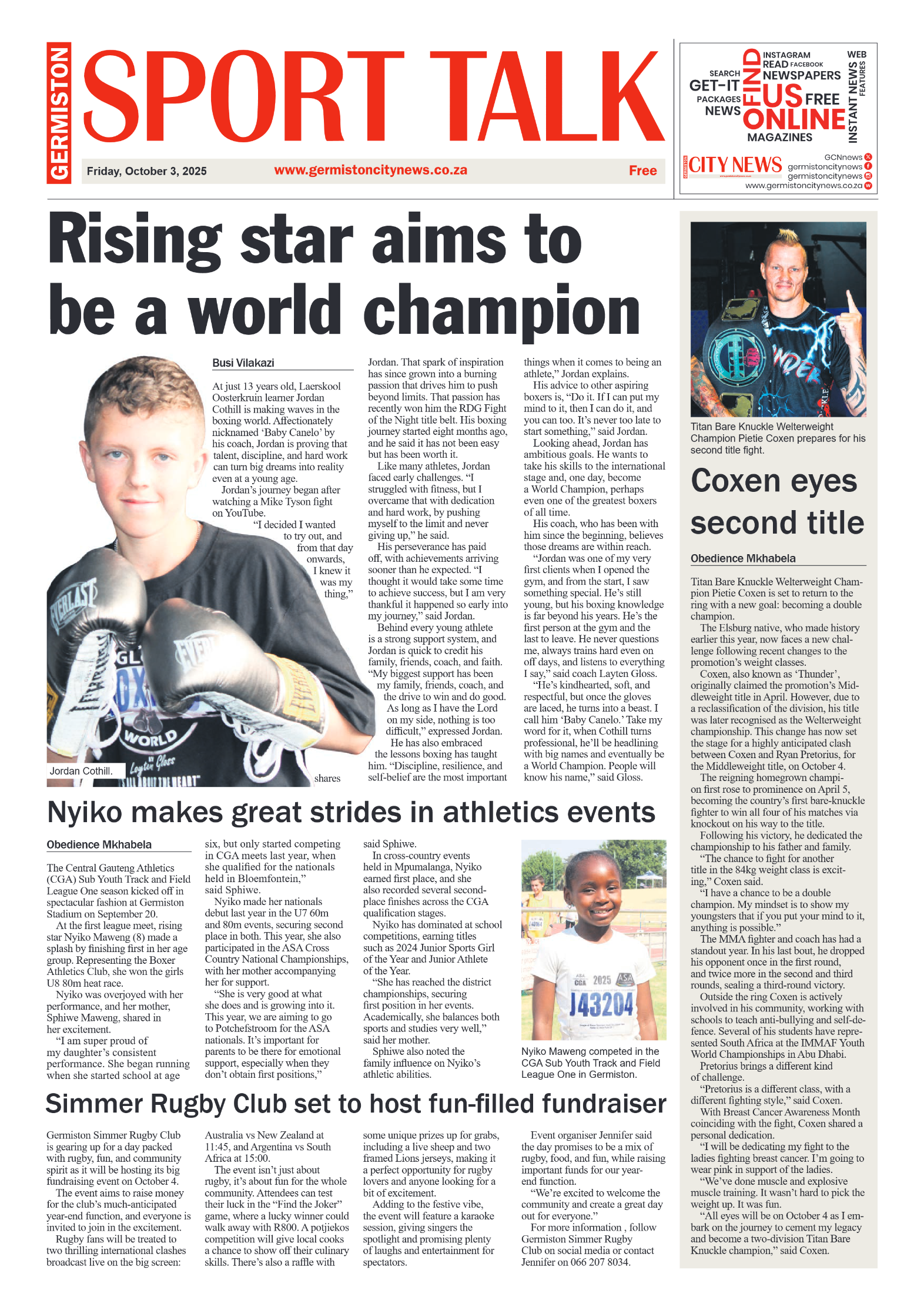 Germiston City News 3 October 2025 page 8
