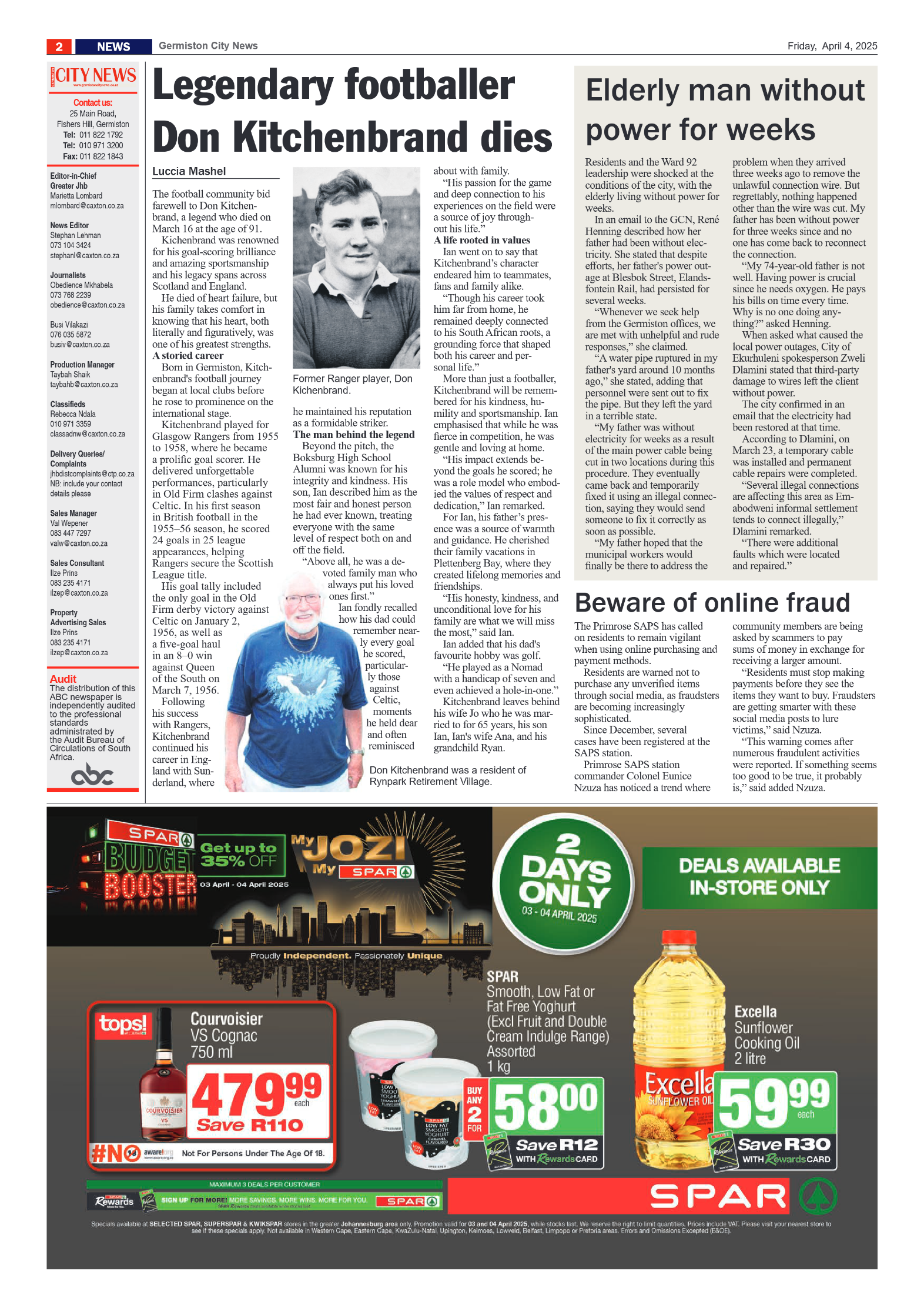 Germiston City News 4 April 2025 page 2