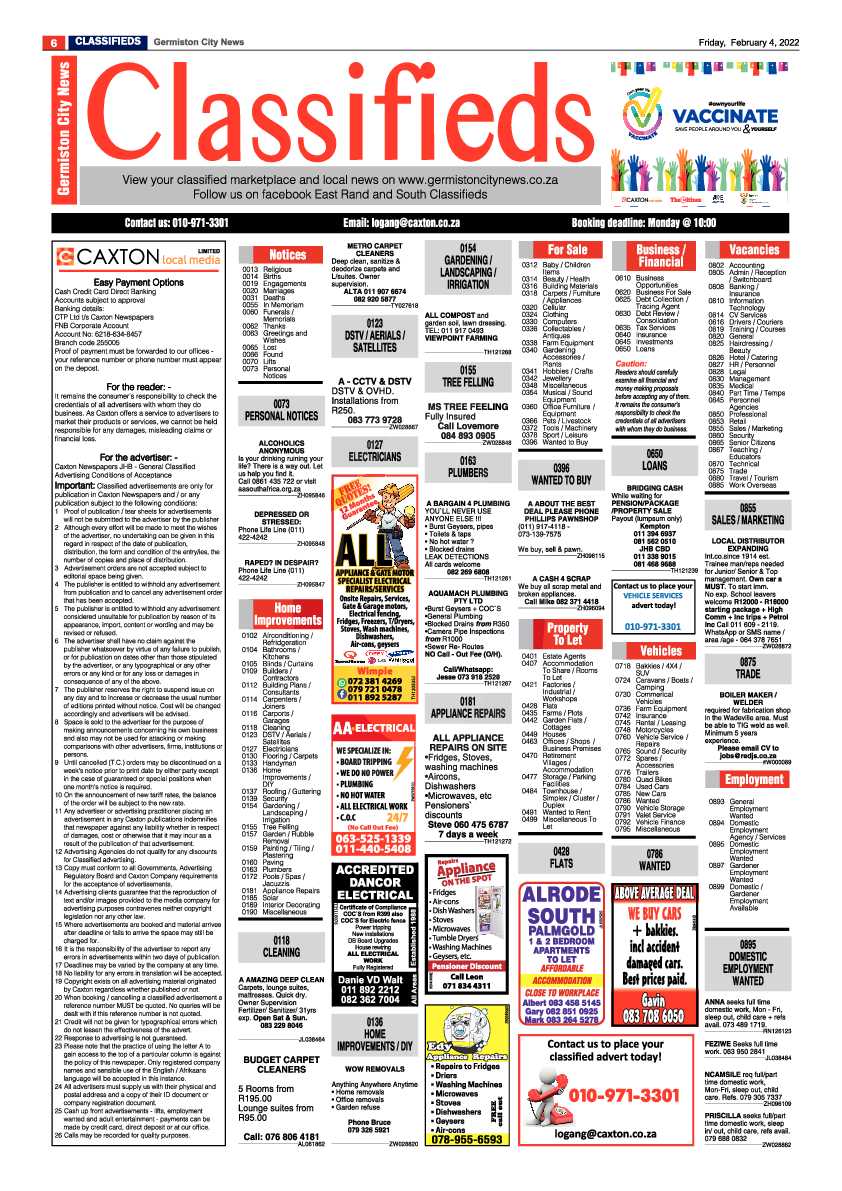 Germiston City News 4 February 2022 page 8