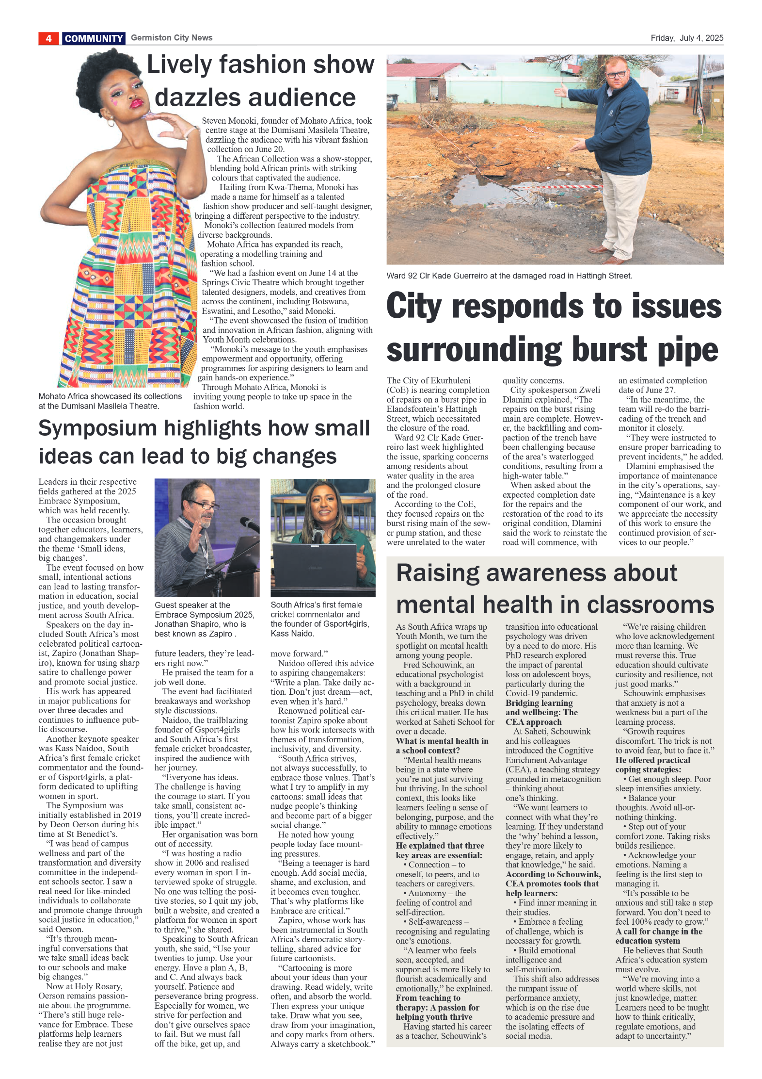 Germiston City News 4 July 2025 page 4