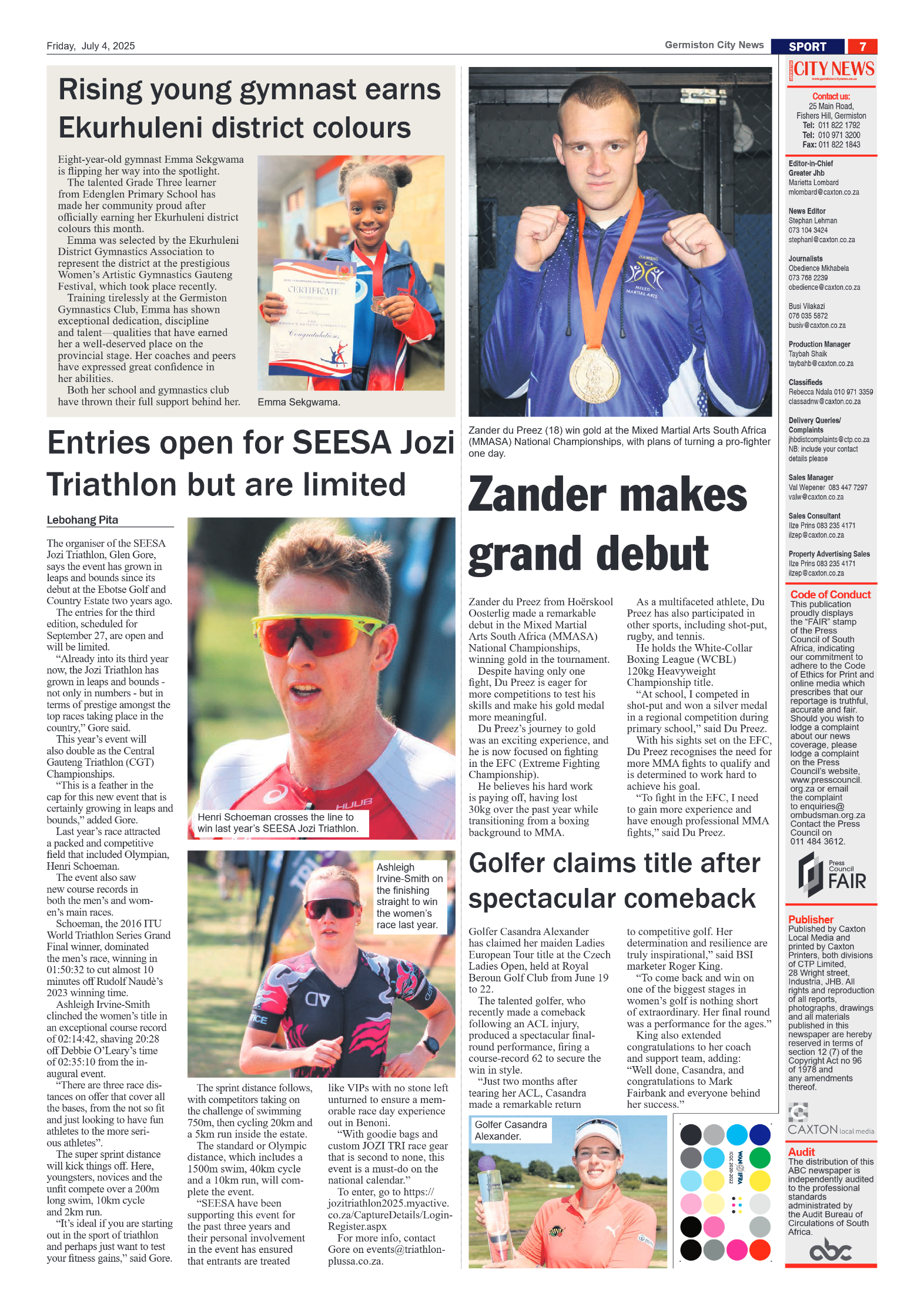 Germiston City News 4 July 2025 page 7