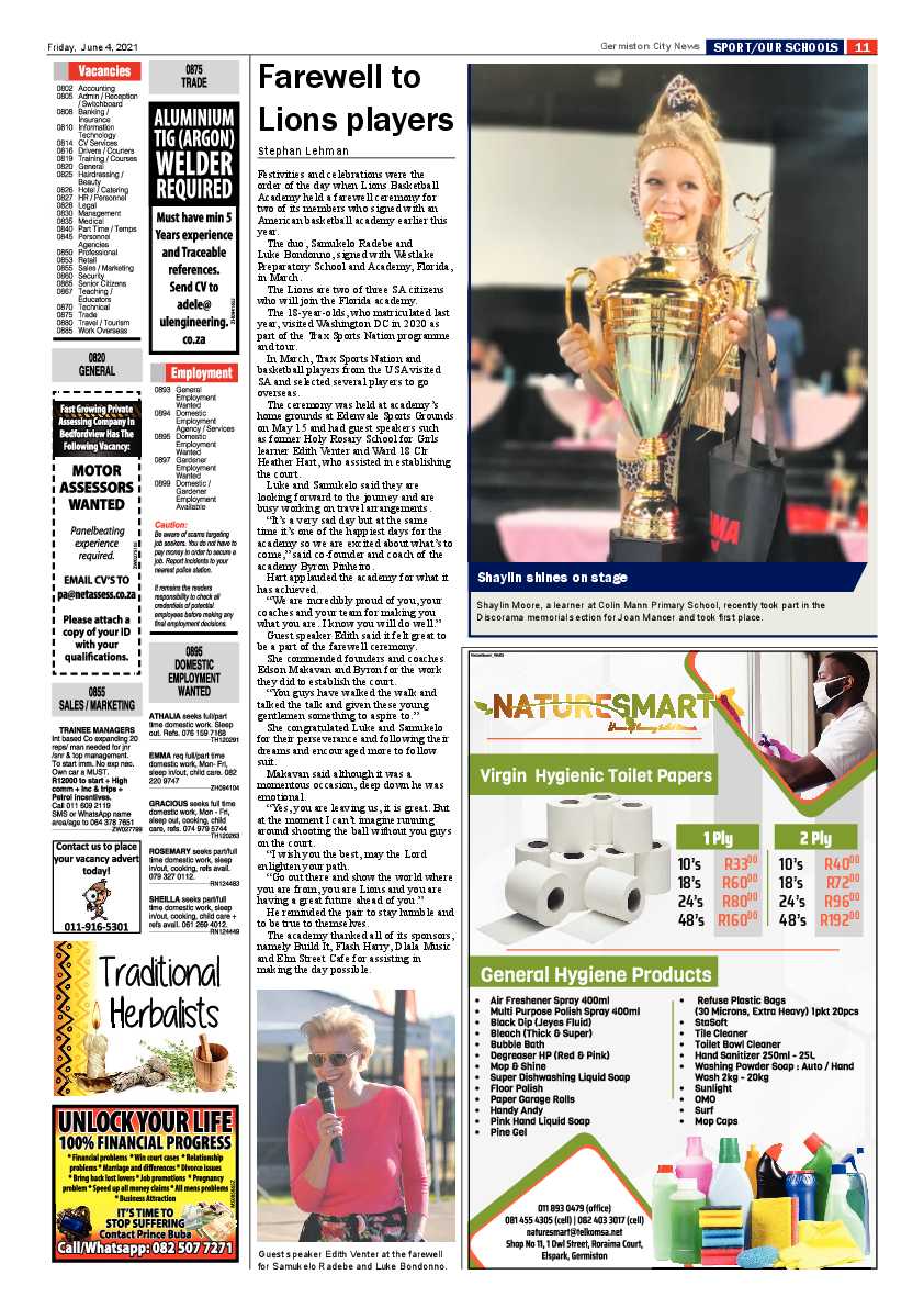 Germiston City News 4 June 2021 page 10