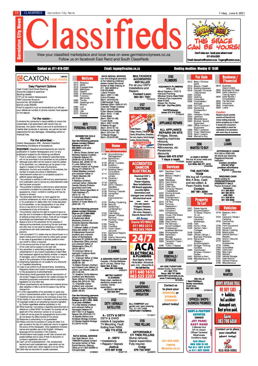 Germiston City News 4 June 2021 page 9