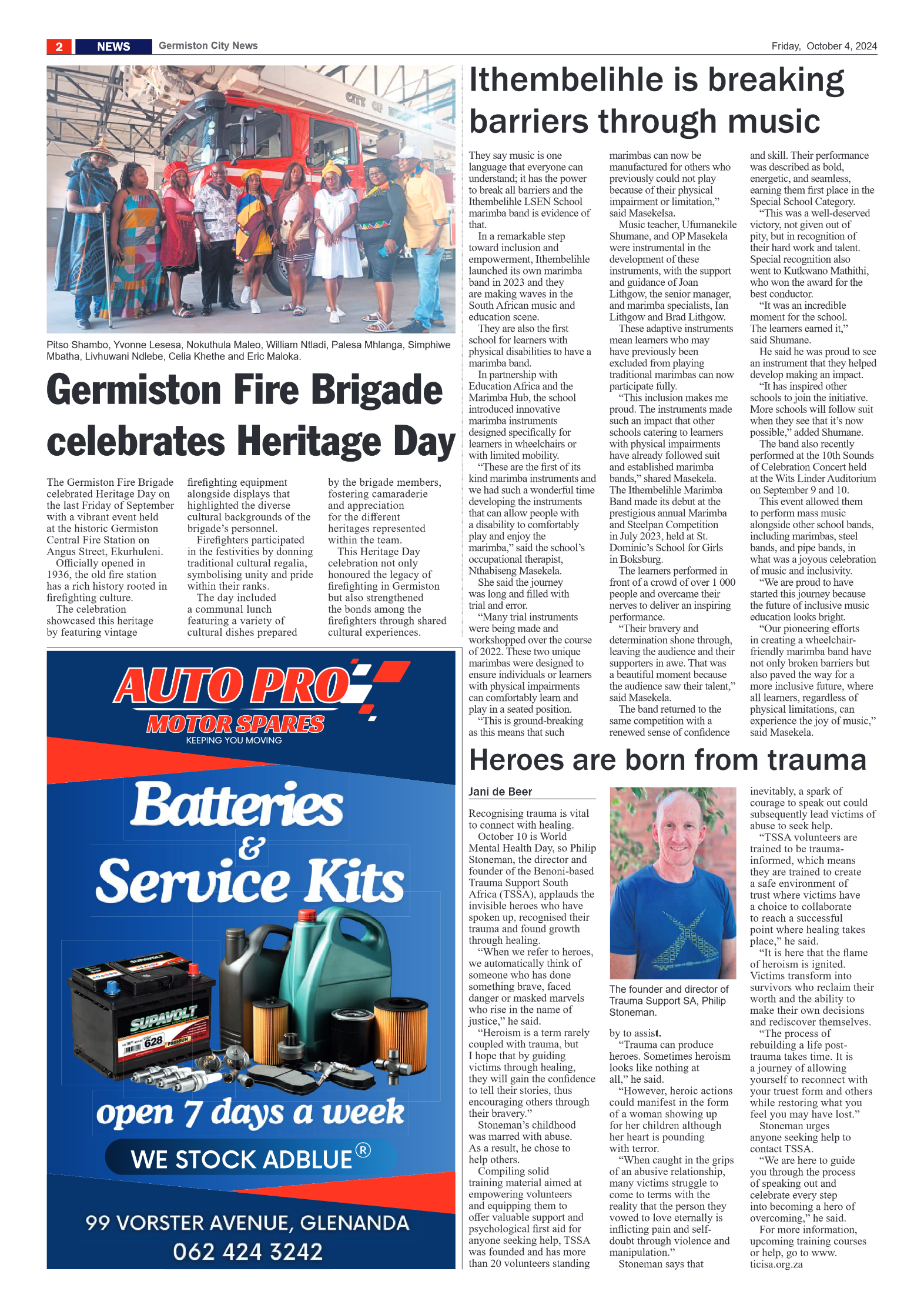 Germiston City News 4 October 2024 page 2