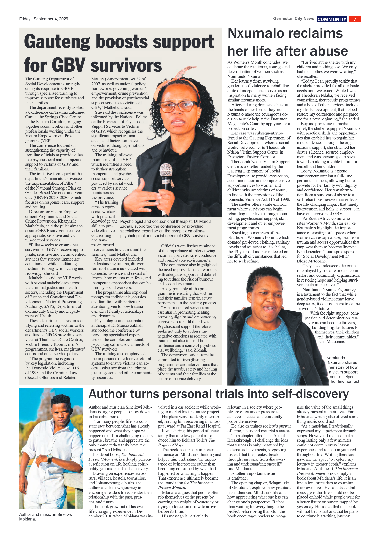 Germiston City News 4 September 2026 page 7