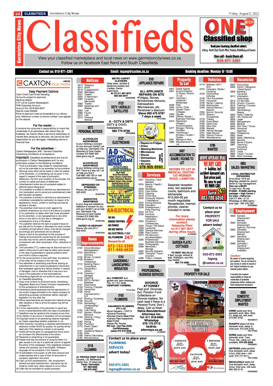Germiston City News 5 August 2022 page 18