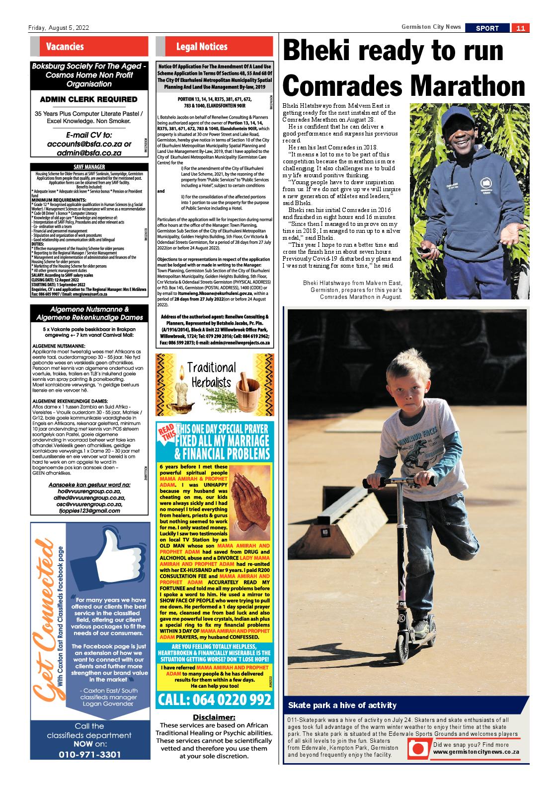 Germiston City News 5 August 2022 page 19