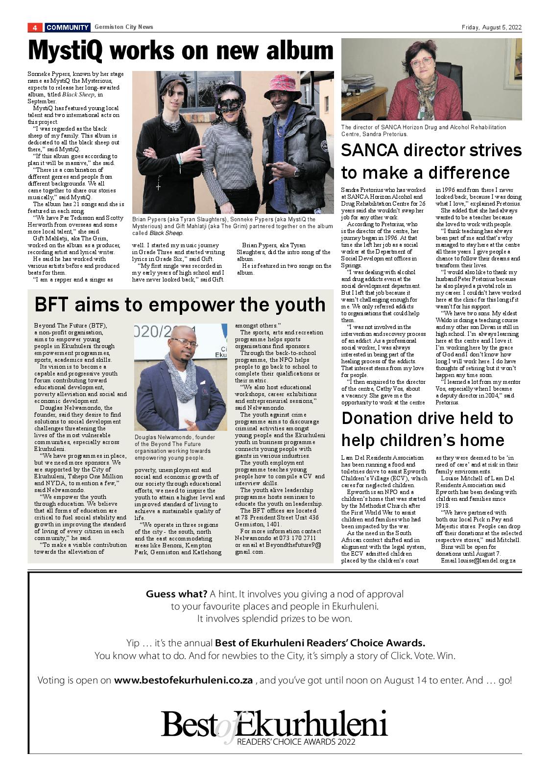 Germiston City News 5 August 2022 page 4