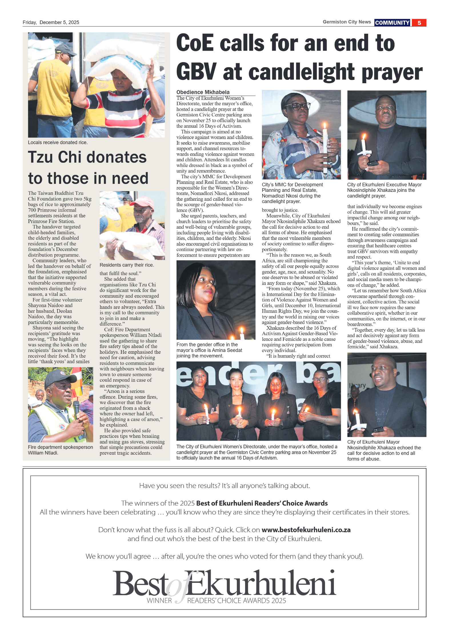 Germiston City News 5 December 2025 page 5