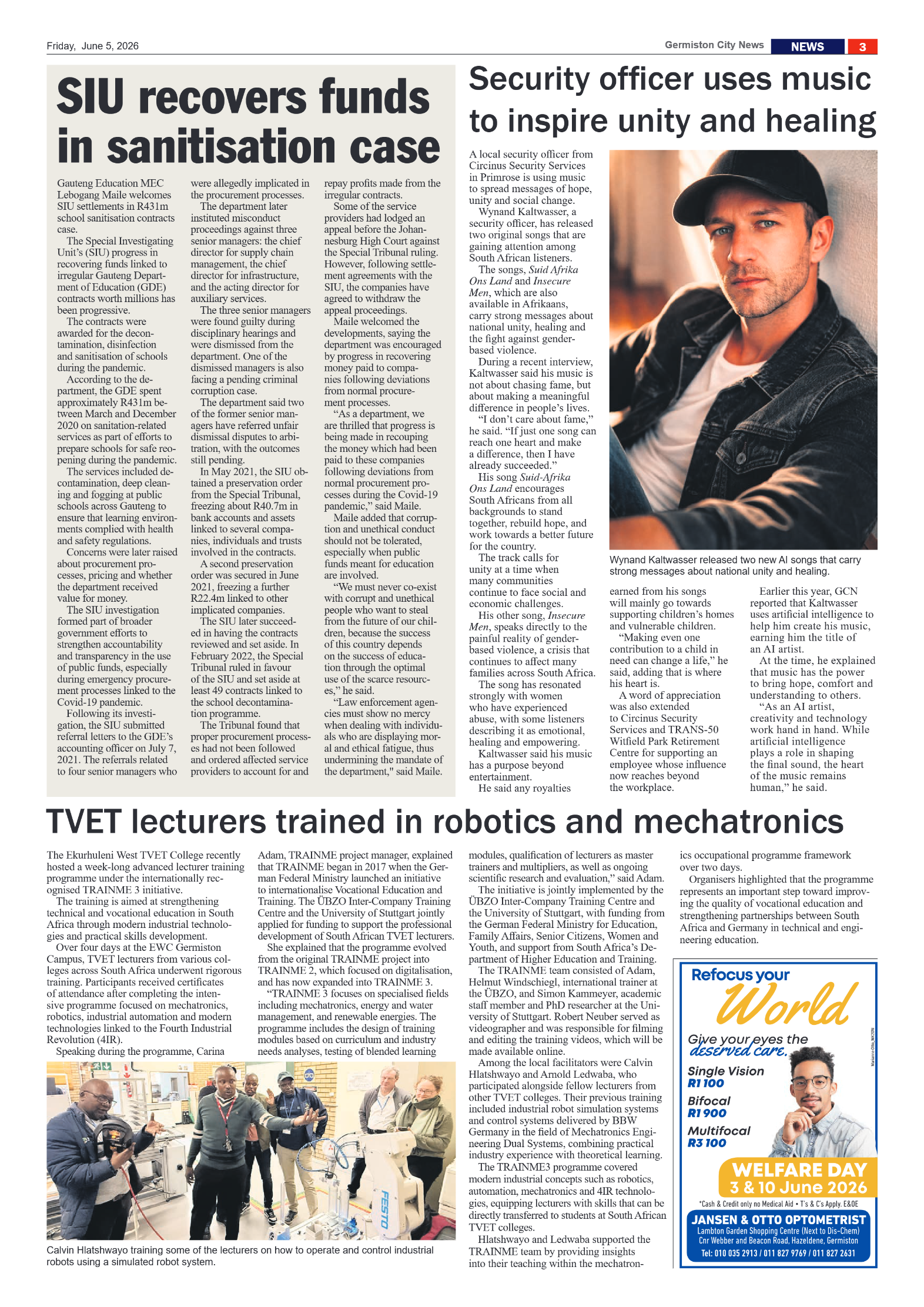 Germiston City News 5 June 2026 page 3