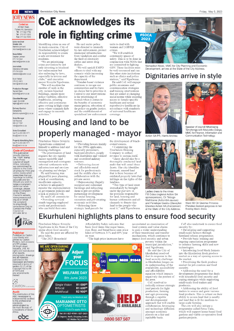 Germiston City News 5 May 2023 page 2