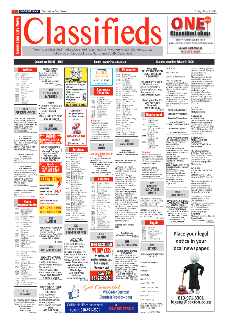 Germiston City News 5 May 2023 page 6