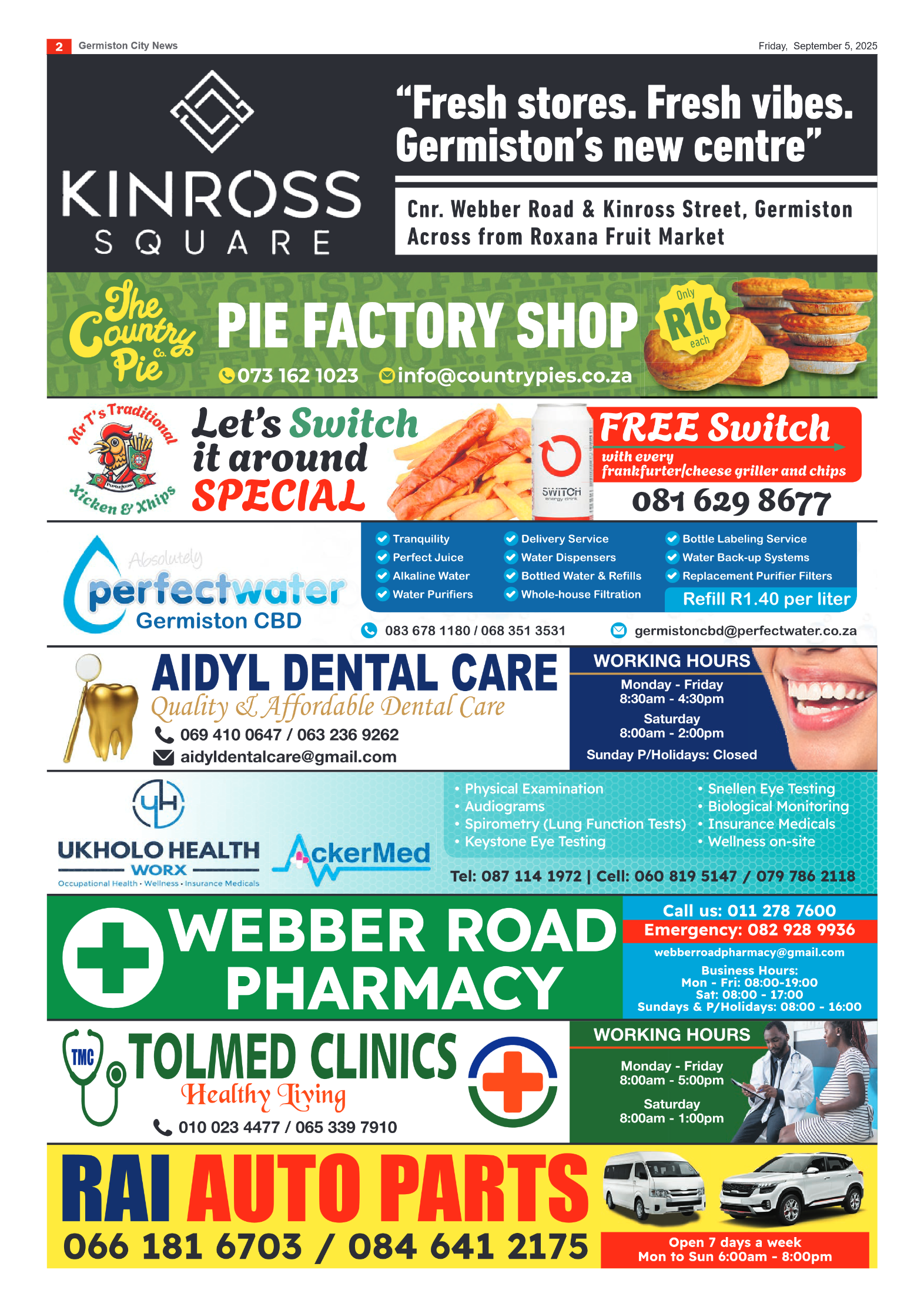 Germiston City News 5 September 2025 page 2